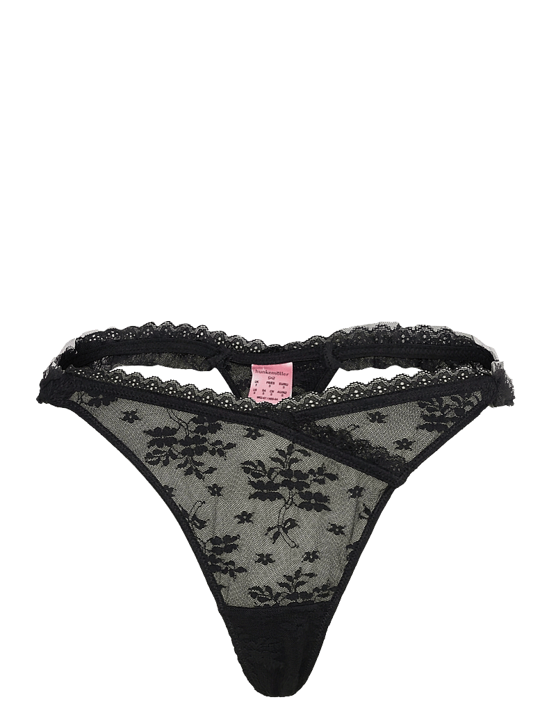 Hunkemöller - DARCY HL STRING T - stringtrosor - caviar - 0