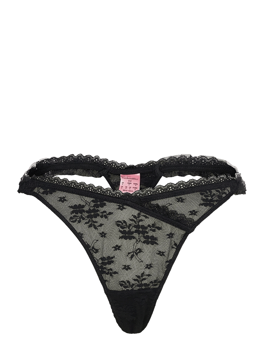 Hunkemöller - DARCY HL STRING T - caviar - 0
