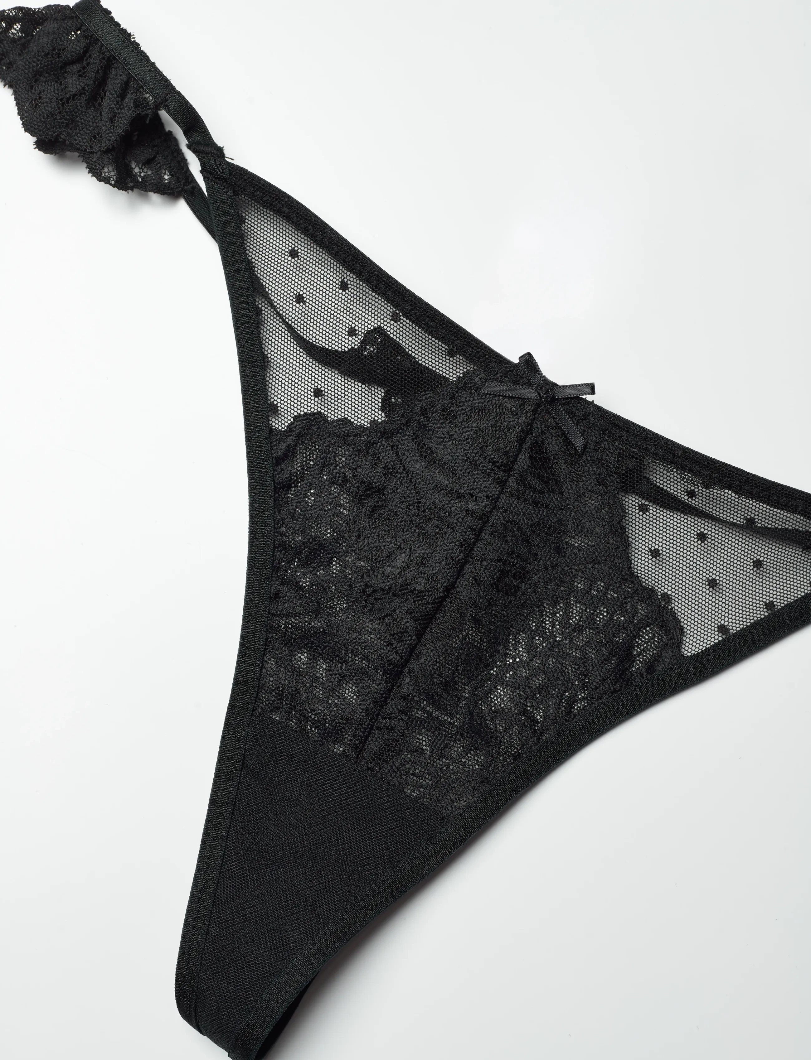 Hunkemöller - POSIE HL STRING T - die niedrigsten preise - caviar - 2