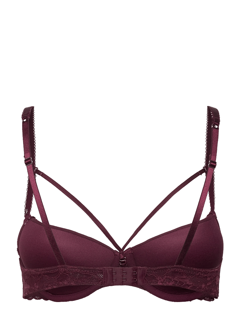 Hunkemöller - ISADORA PD - push-up bh:ar - zinfandel - 2