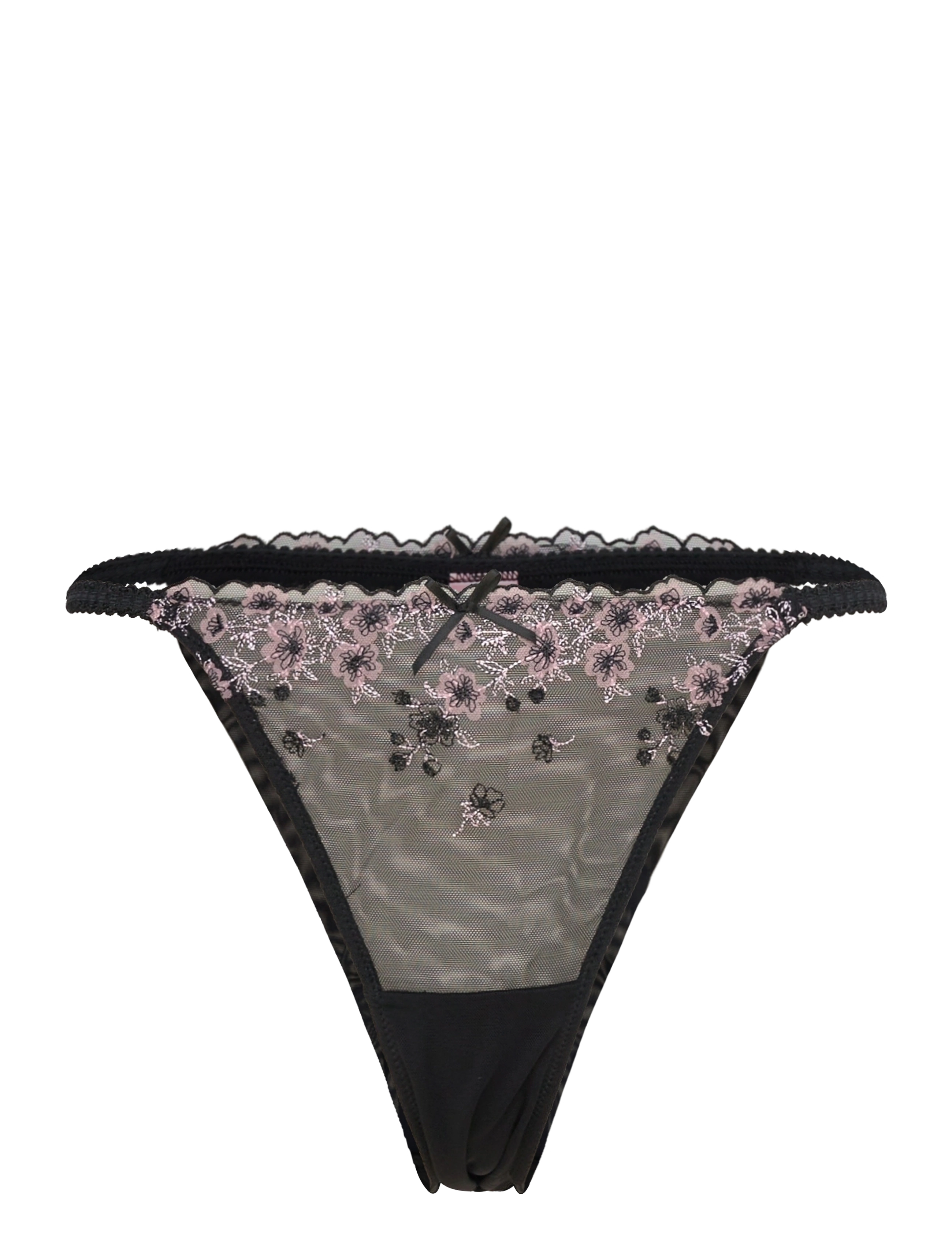Hunkemöller CHLOE HL BRAS T - Stringtrusser - CAVIAR / black