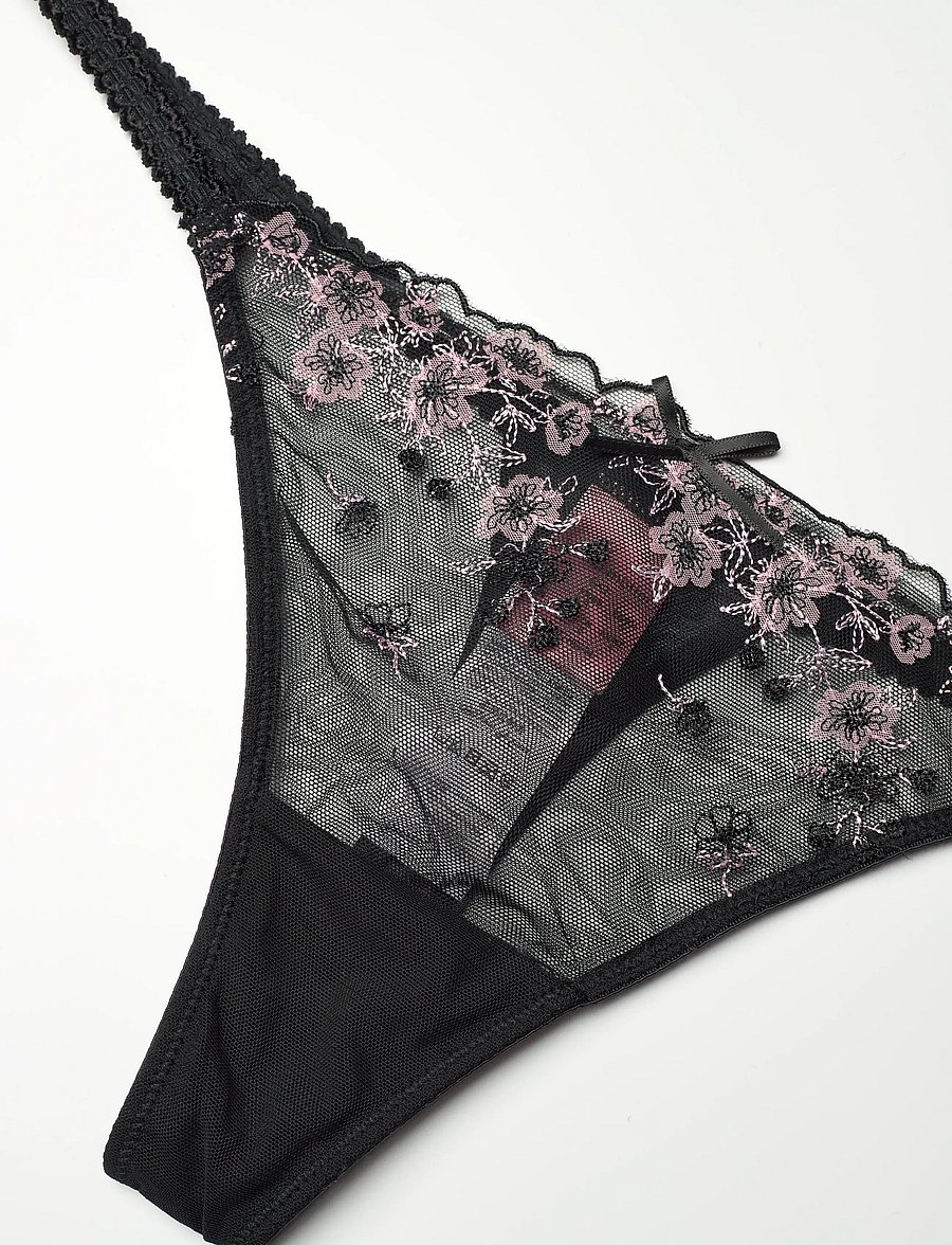 Hunkemöller - CHLOE HL STRING T - tangas - caviar - 2