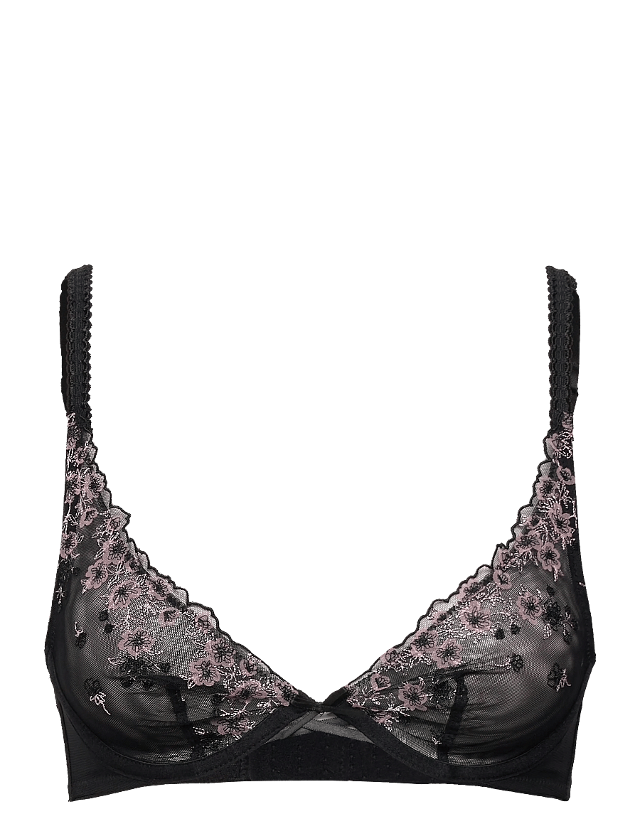 Hunkemöller - CHLOE UP - plunge bhs - caviar - 0