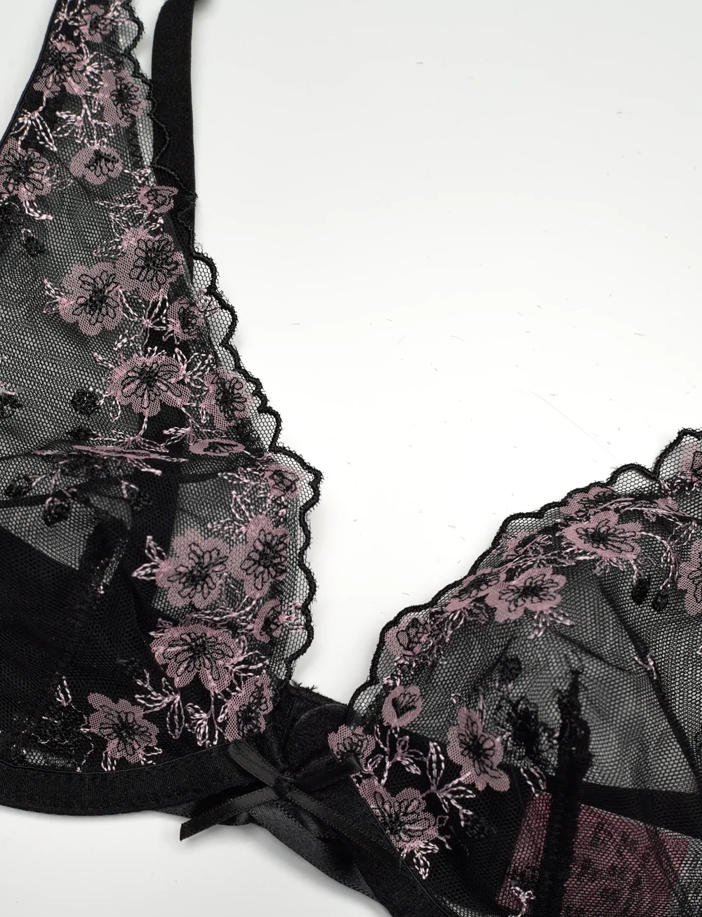 Hunkemöller - CHLOE UP - plunge bhs - caviar - 2