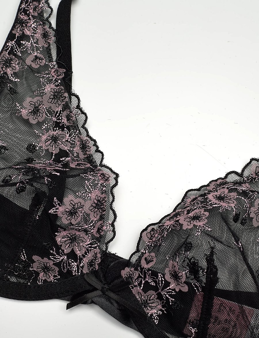 Hunkemöller - CHLOE UP - plunge bhs - caviar - 2