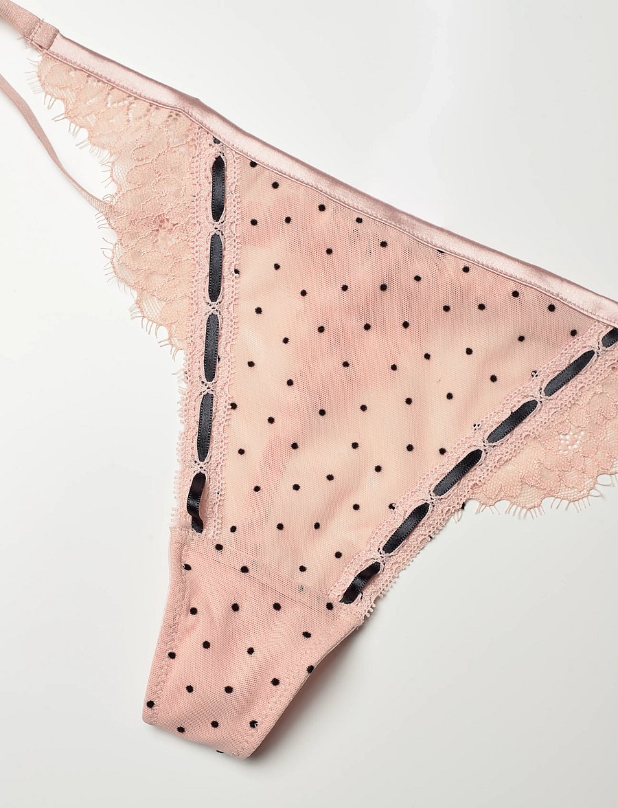 Hunkemöller - DOROTHY HL STRING TR - tangas - rose smoke - 2