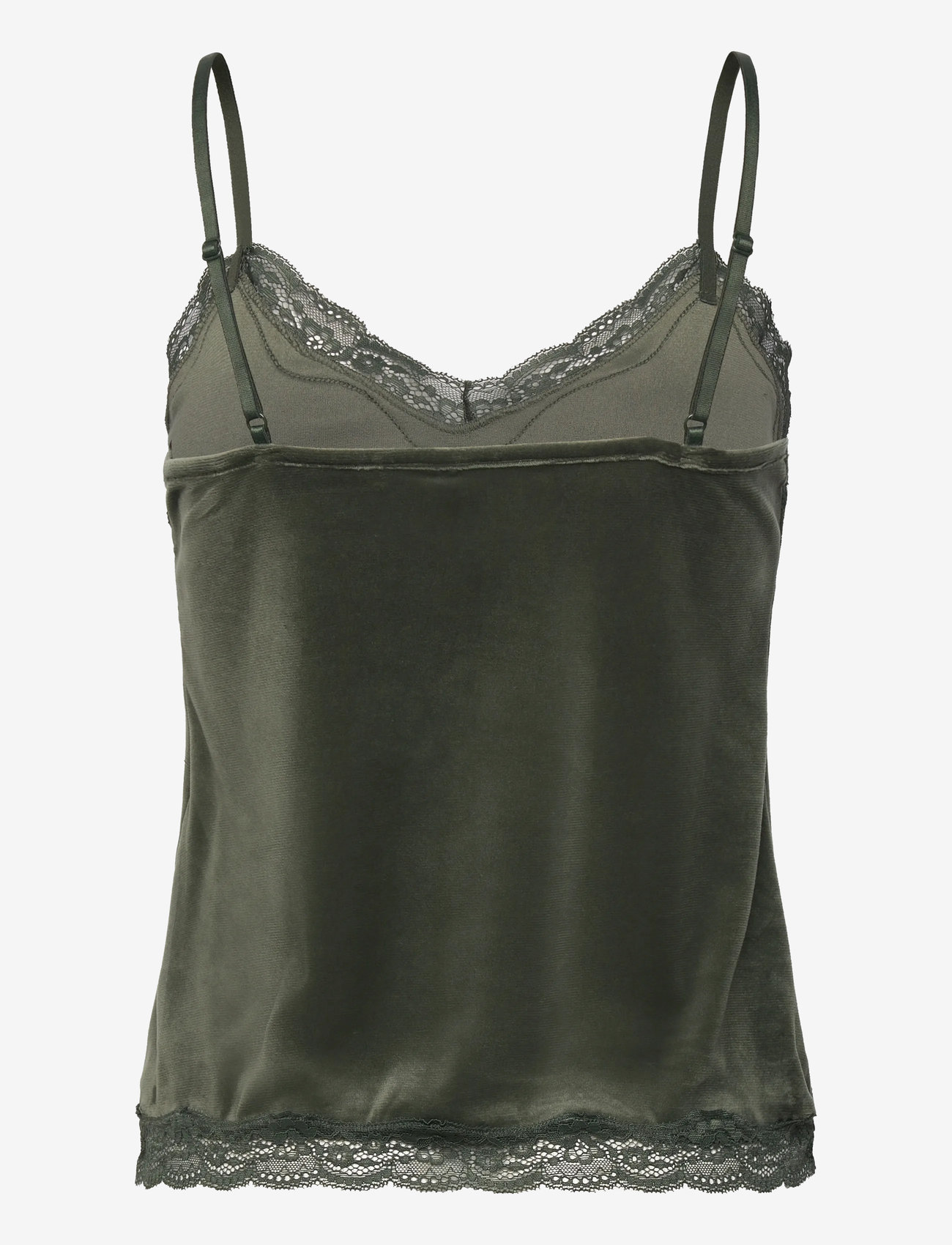 Haut Cami Velours Ivoire Avec Dentelle - Taille 8, Neuf Avec Imperfections (marque Mint Velvet)