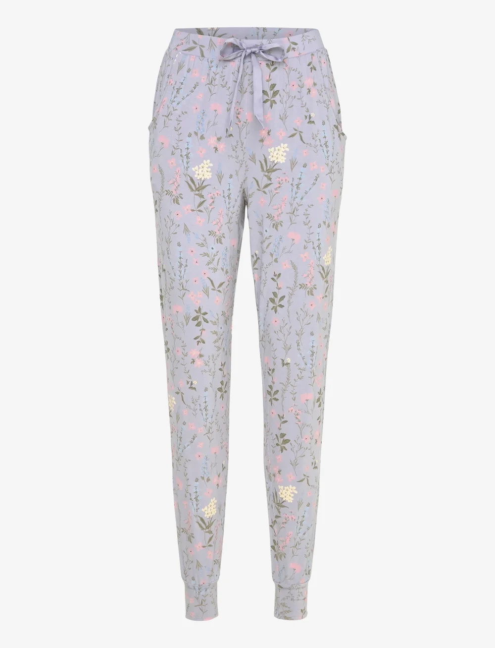 Hunkemöller - PANT JERSEY PRINT - pyjamasbyxor - hkm purple - 0