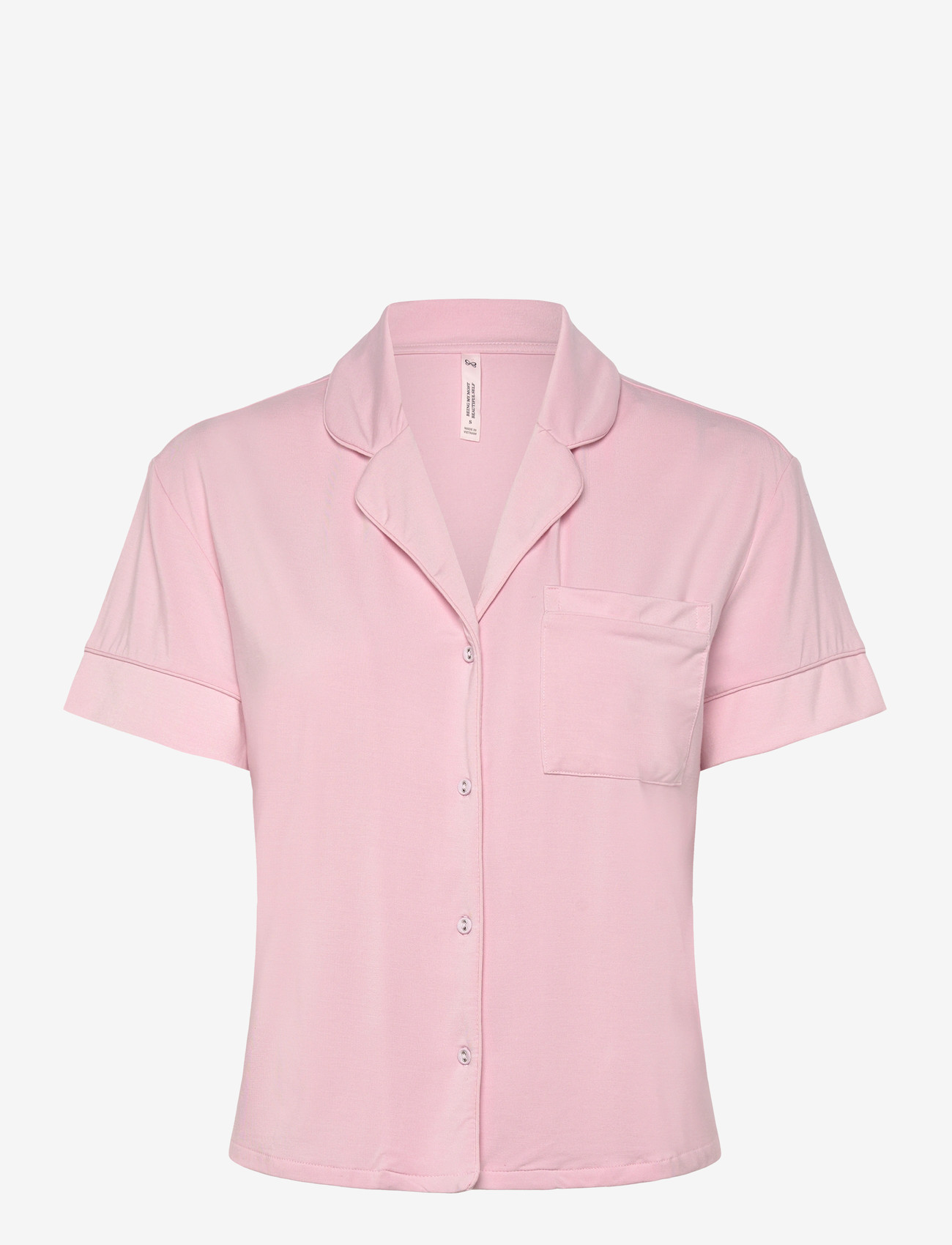Hunkemöller - JACKET SS JERSEY ESSENTIAL - kortärmade skjortor - pink - 1