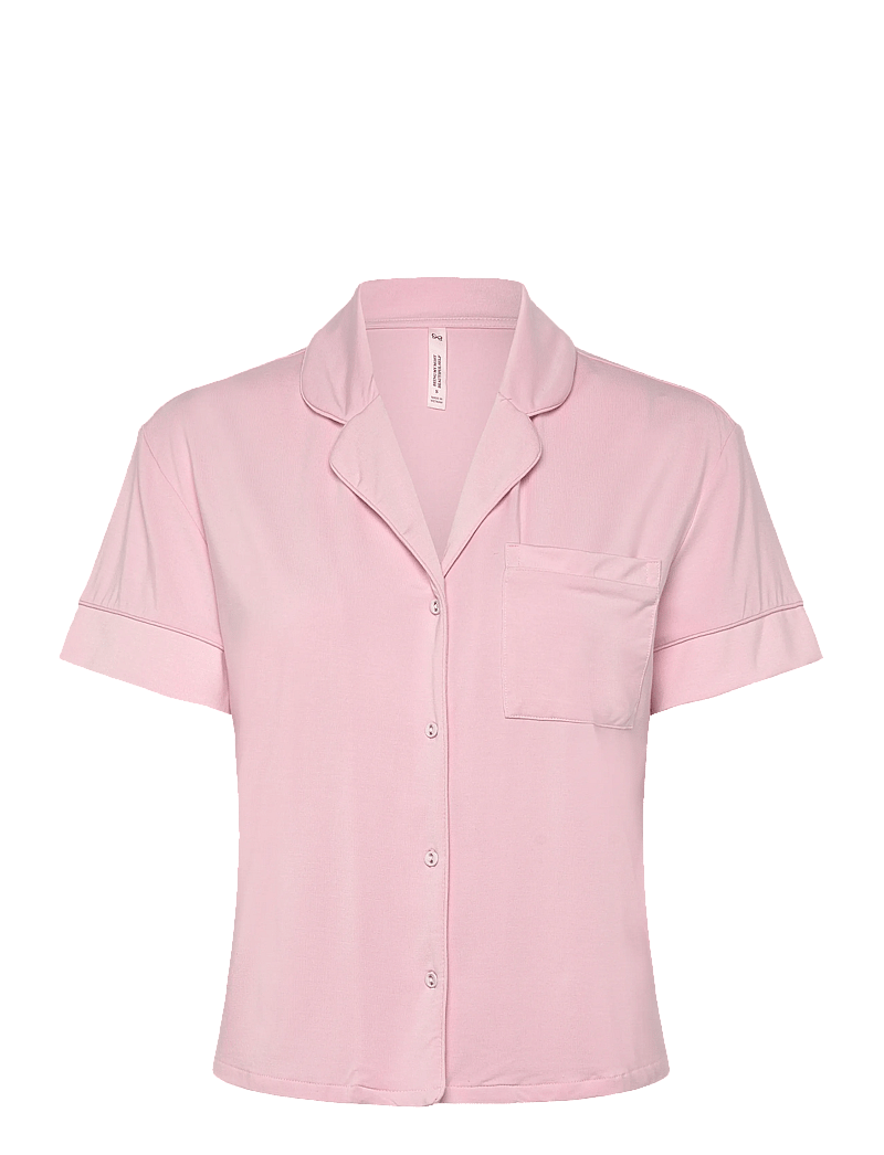 Hunkemöller - JACKET SS JERSEY ESSENTIAL - kortärmade skjortor - pink - 1