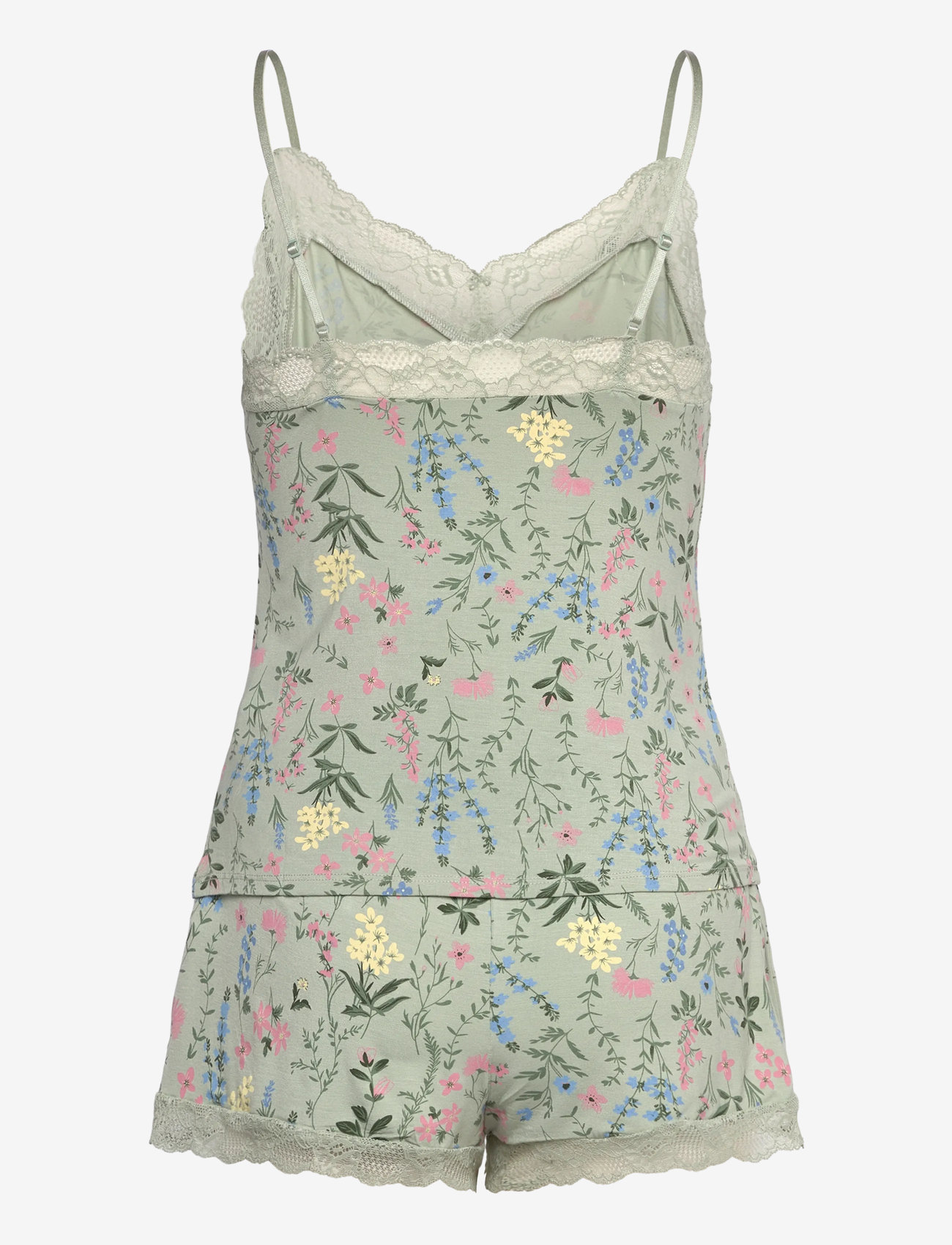 Hunkemöller - Cami Short Pyjama Set - hkm green - 1