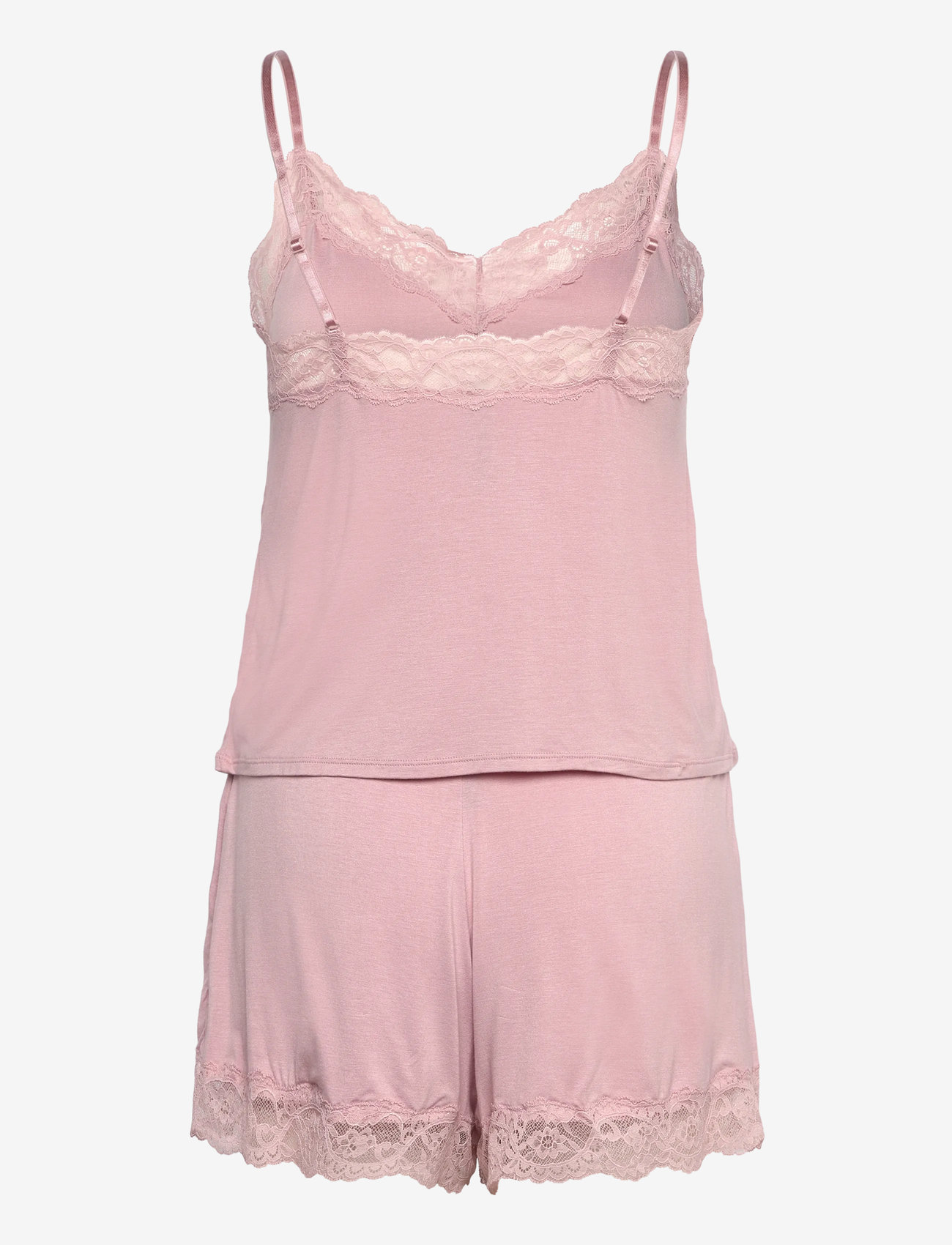 Hunkemöller - PJ CAMI JERSEY LACE NANA - pink - 1