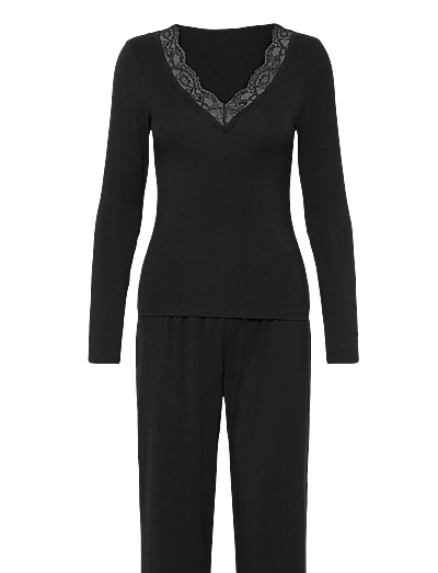 Pj Ls Jersey Modal Lace Nana - Pyjamas
