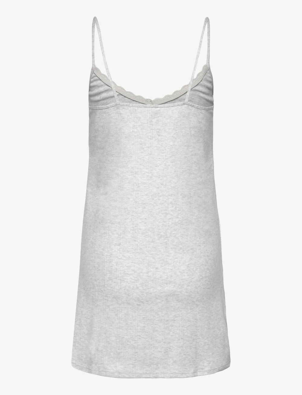 Hunkemöller - Pointelle Slipdress - nachthemden - white grey melee - 1