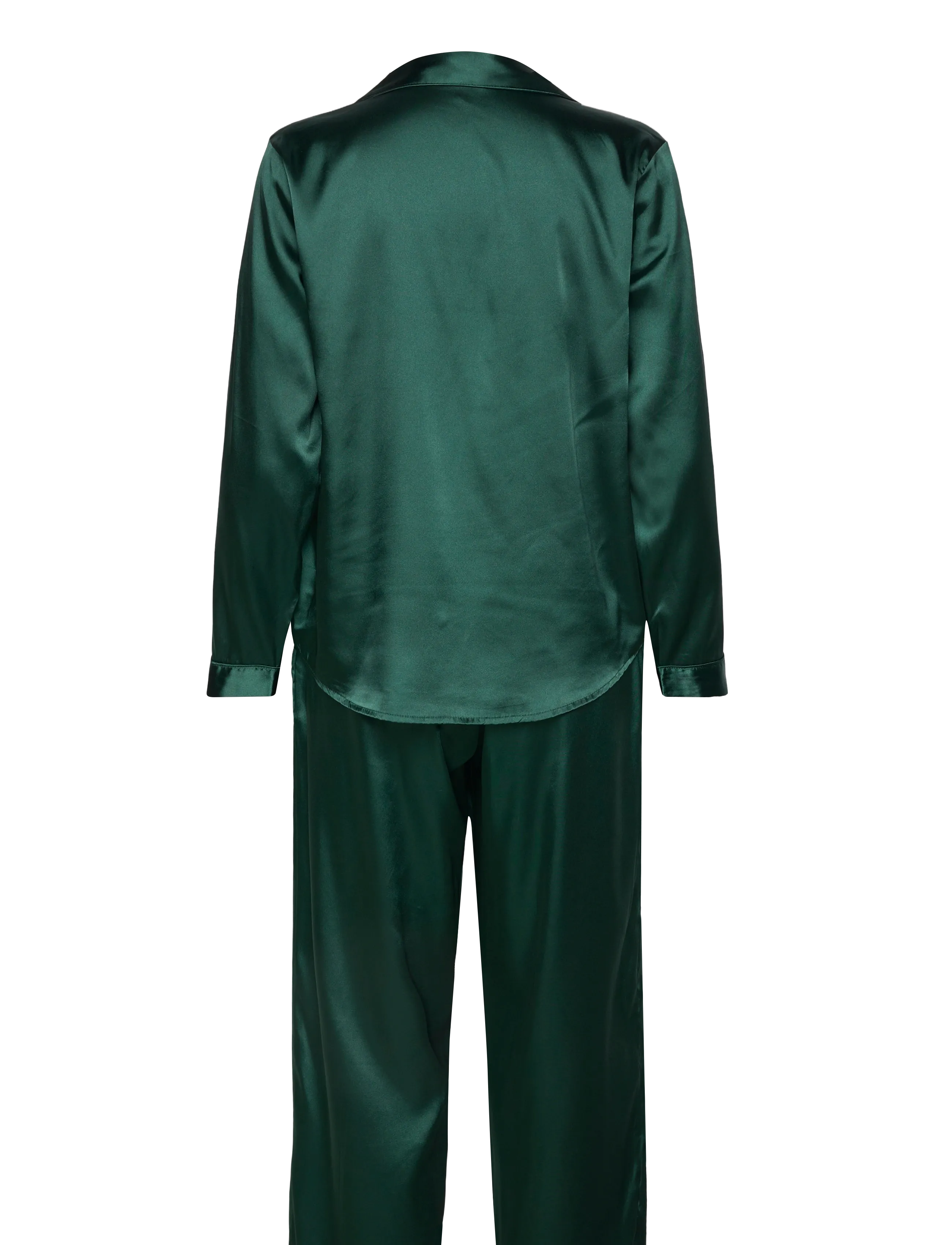 Hunkemöller - PJ LS SATIN MINIMAL - ponderosa pine - 1