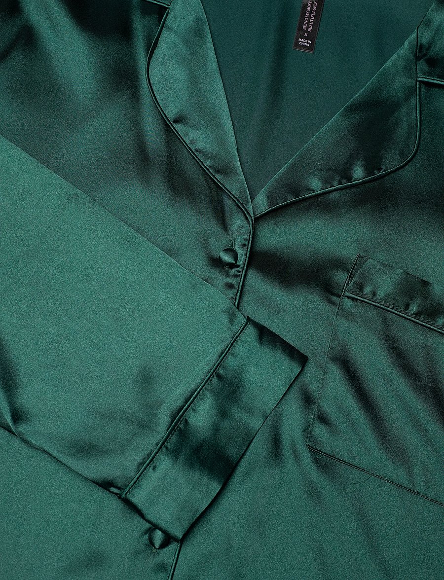 Hunkemöller - PJ LS SATIN MINIMAL - pyjamas - ponderosa pine - 4