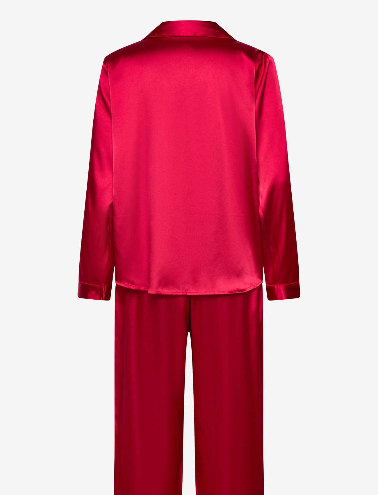 Hunkemöller - PJ LS SATIN MINIMAL - chili pepper - 1