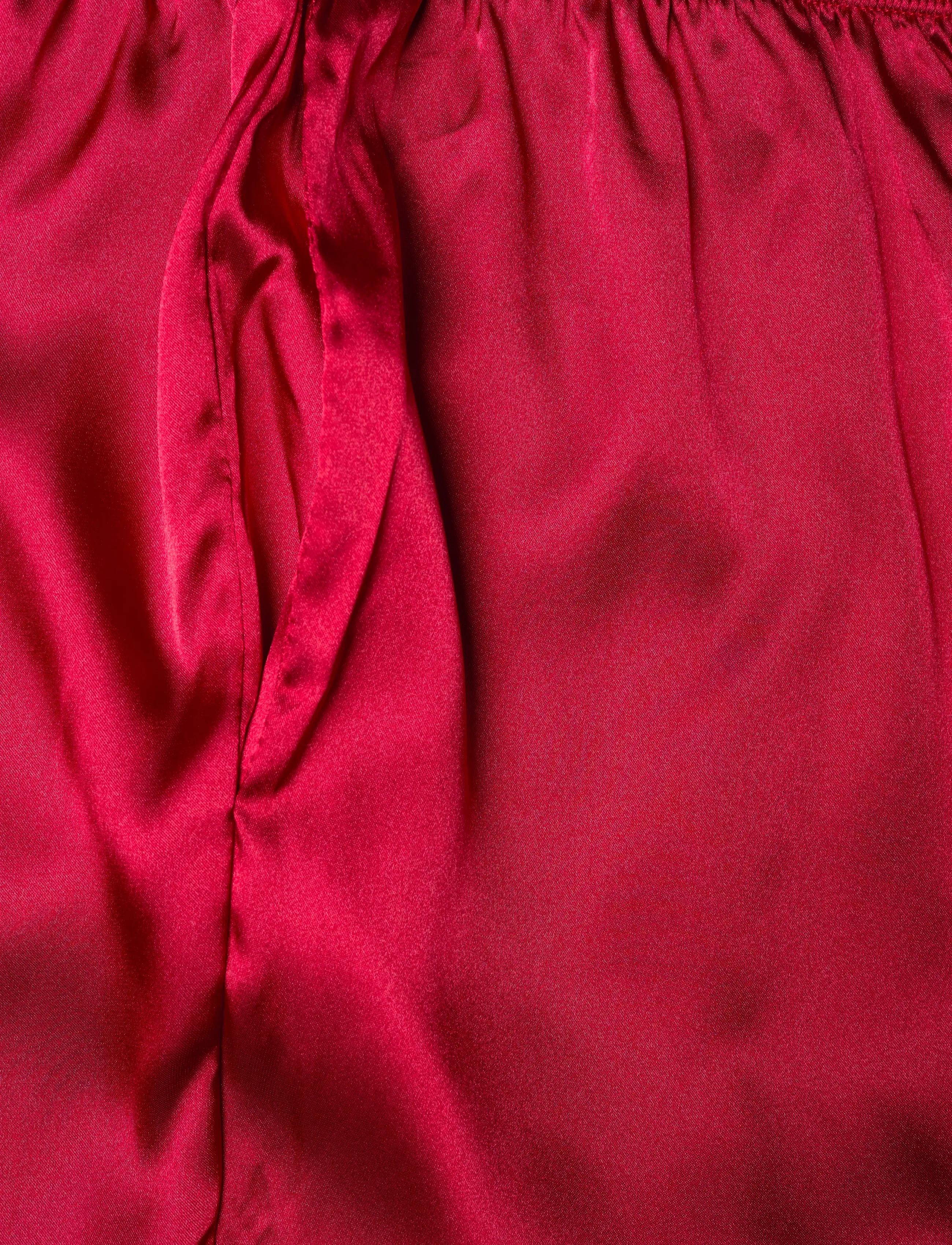 Hunkemöller - PJ LS SATIN MINIMAL - chili pepper - 5