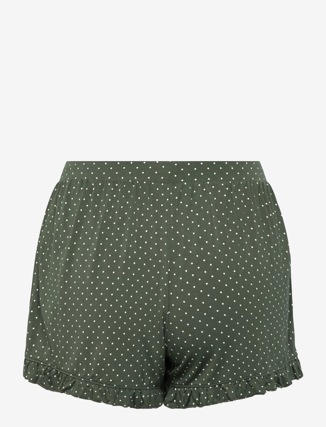 Hunkemöller - PJ SHORT JERSEY LOOSEFIT DOT - pyjamas - hkm green - 3
