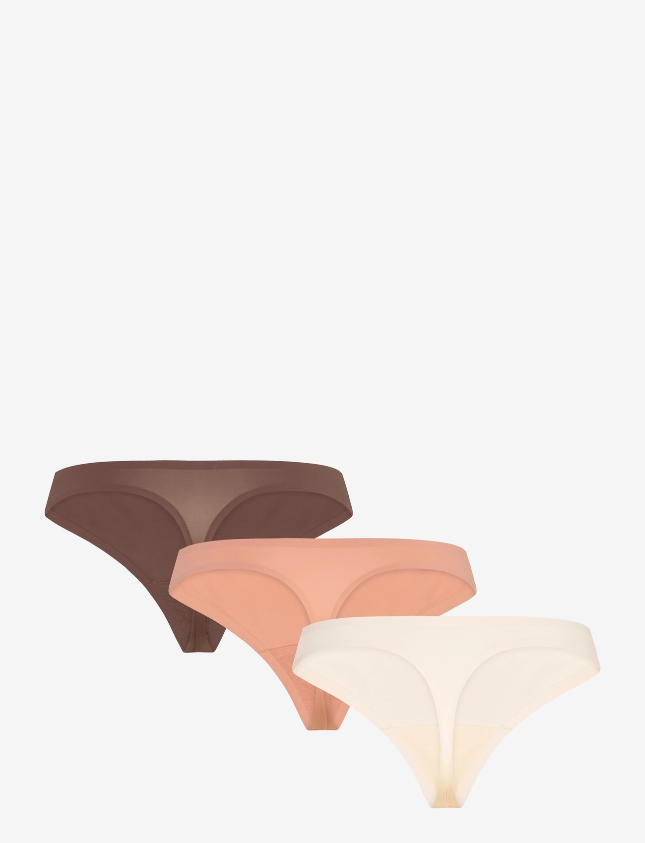 Hunkemöller - 3-PACK INV MICRO STRING R - nahtlose slips - mocha mousse - 5