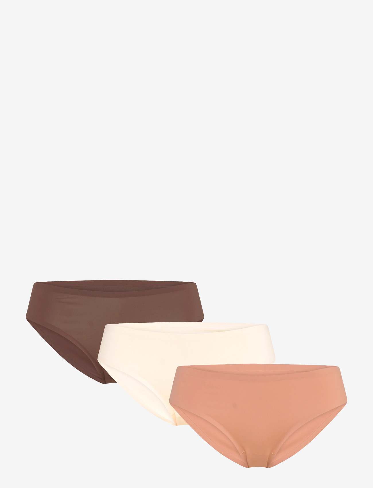 Hunkemöller - 3-PACK INV MICRO BRAZILIAN R - Õmblusteta aluspüksid - mocha mousse - 0