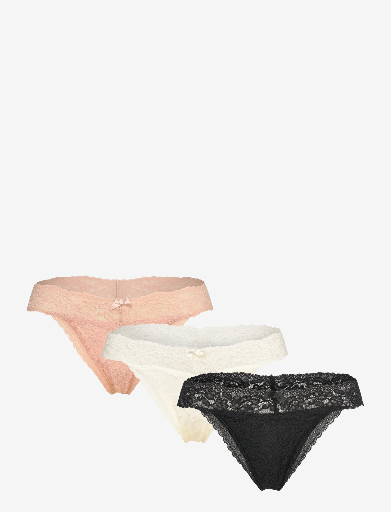 Hunkemöller - 3-PACK MADISON ULV STRING - julegaver under 300kr - caviar - 0