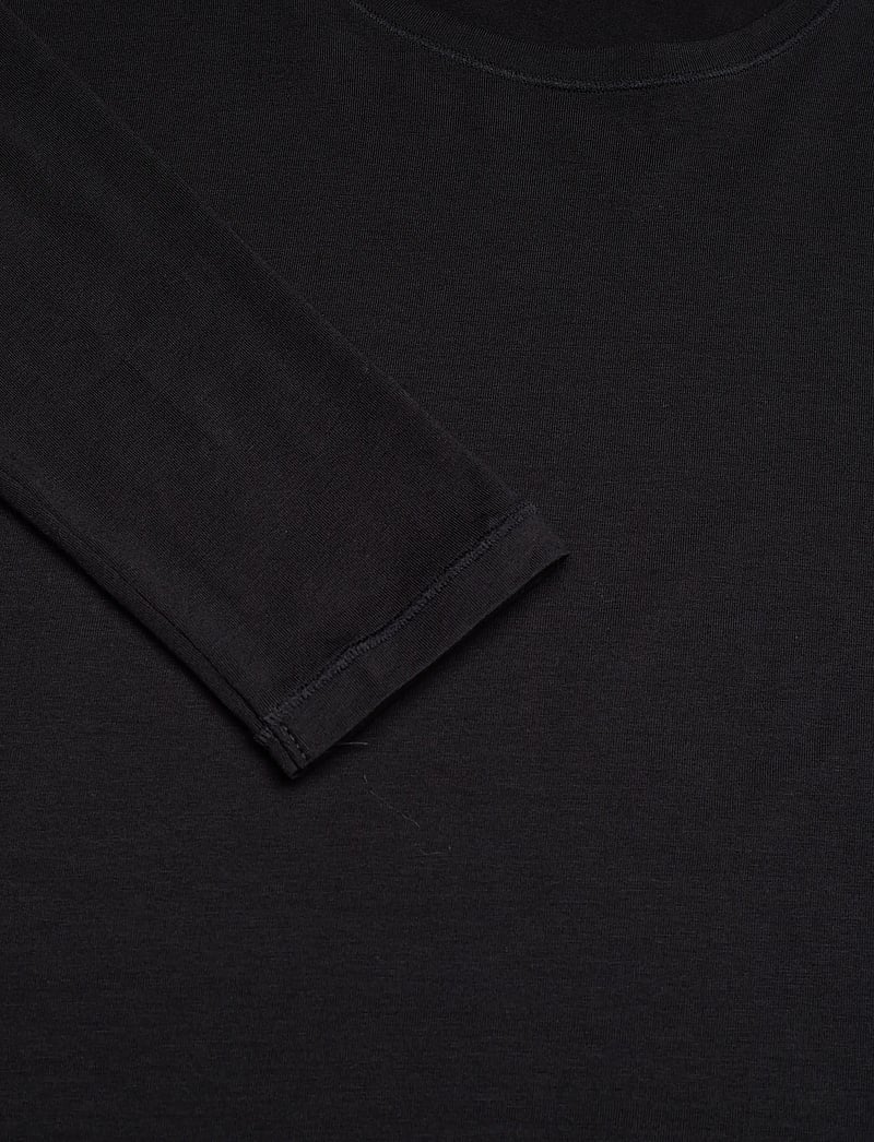 Hunkemöller - TOP LS SOFT COTTON - oberteile - black - 2