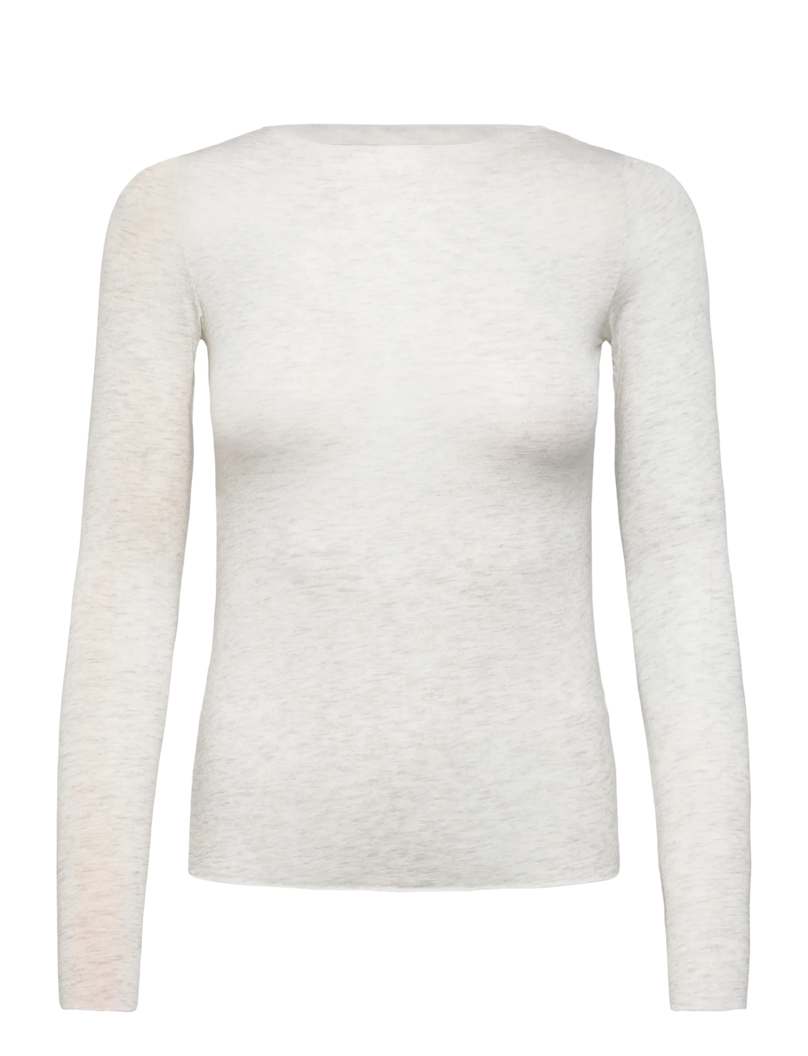 TOP LS BOATNECK INTIMATES - SOFT GREY MELANGE