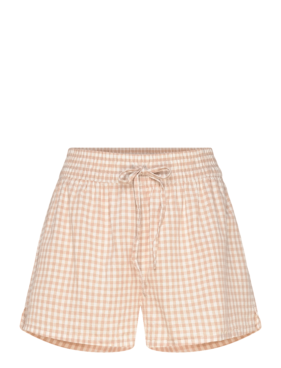 Hunkemöller - Short Linen Check - shorts - snow white - 0
