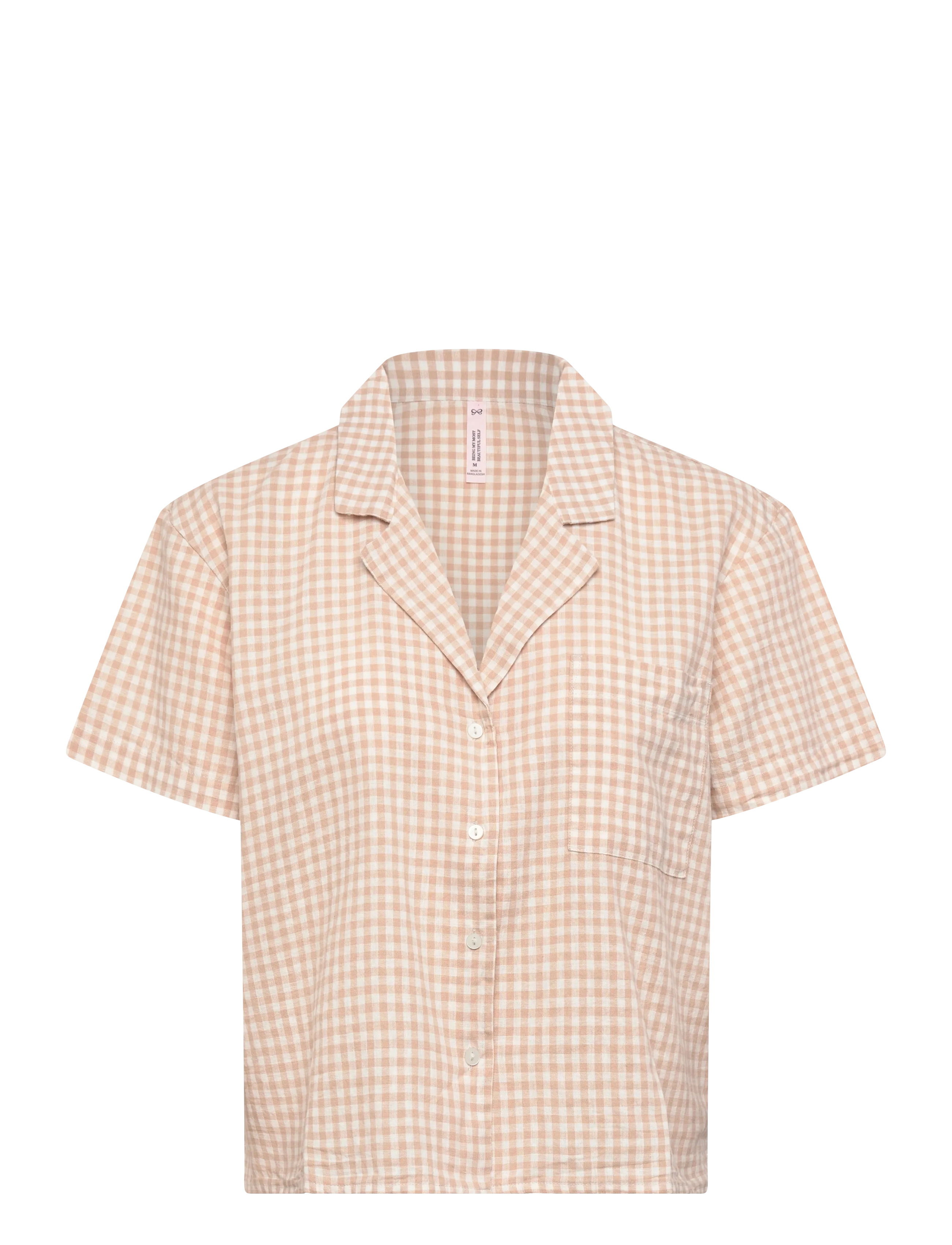 HUNKEMÖLLER Jacke Linen Check Beige - XL - Damen
