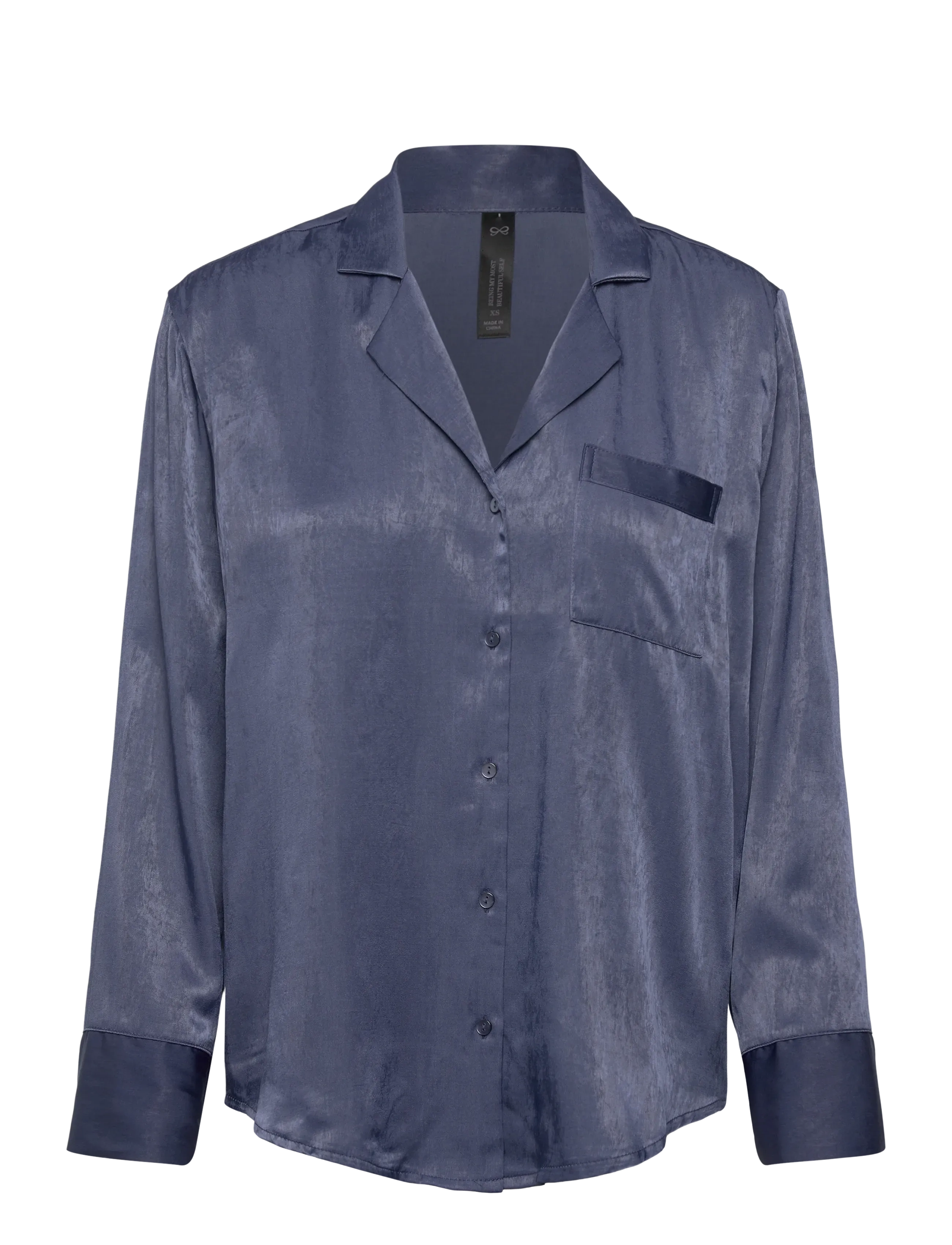 HUNKEMÖLLER Jacke Ls Satin Ayla Navy - XS - Damen