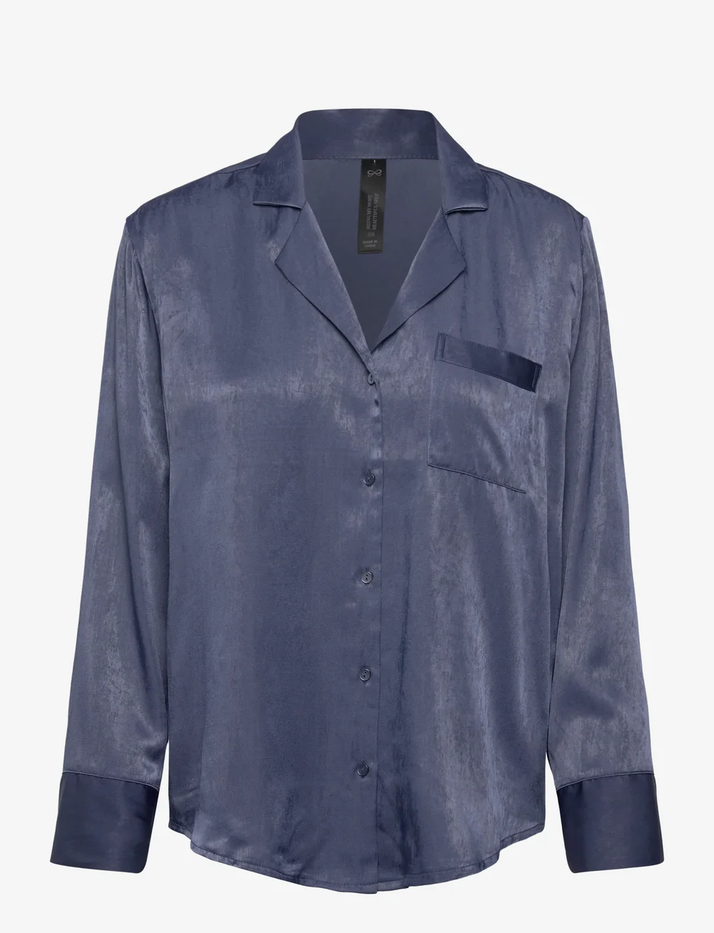 Hunkemöller - JACKET LS SATIN AYLA - overdele - vintage indigo - 0