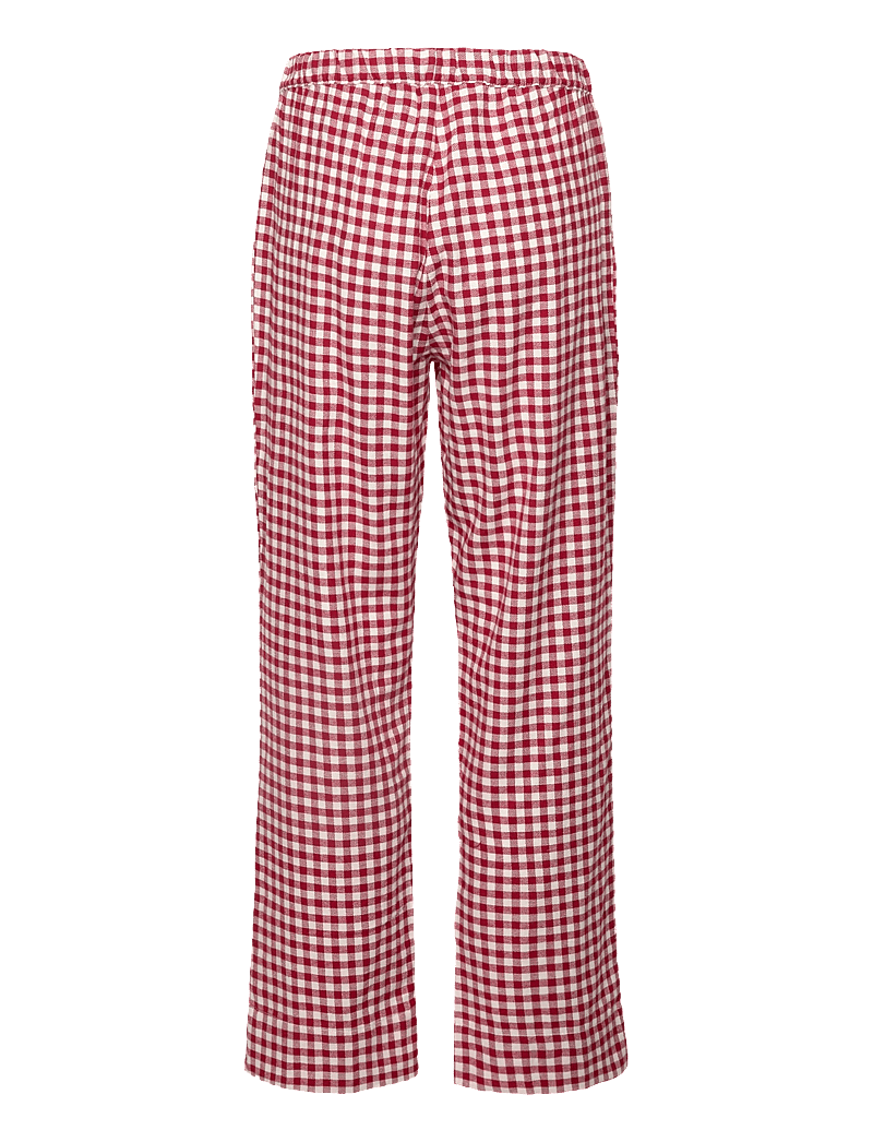 Hunkemöller - PJ SET LS TOP TWILL CHECK - weihnachts-pyjamas - red dahlia - 3
