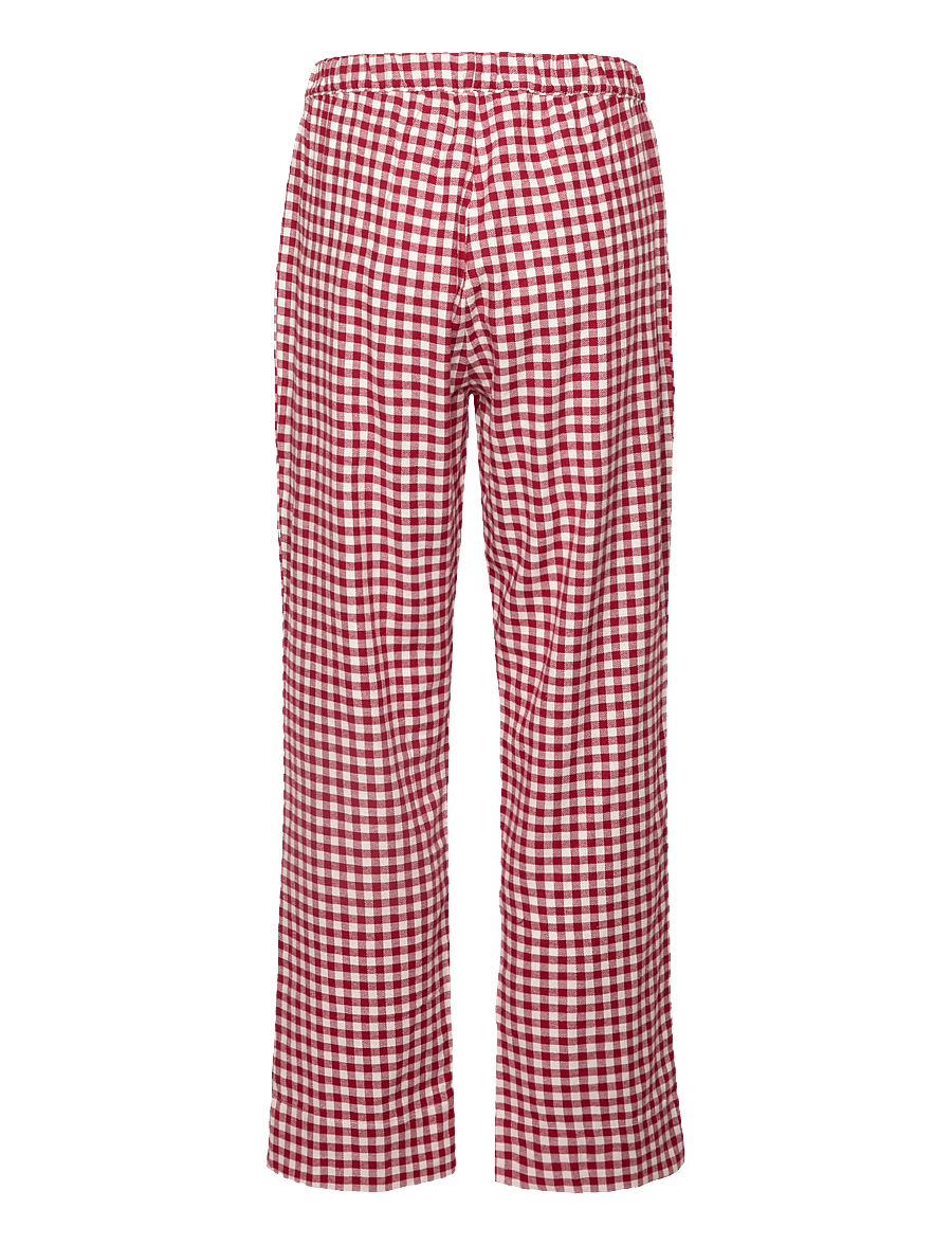 Hunkemöller - PJ SET LS TOP TWILL CHECK - pyjamas - red dahlia - 3