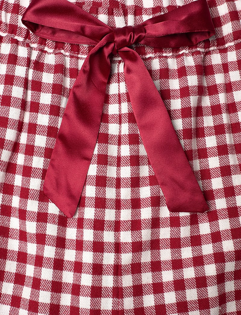 Hunkemöller - PJ SET LS TOP TWILL CHECK - weihnachts-pyjamas - red dahlia - 5