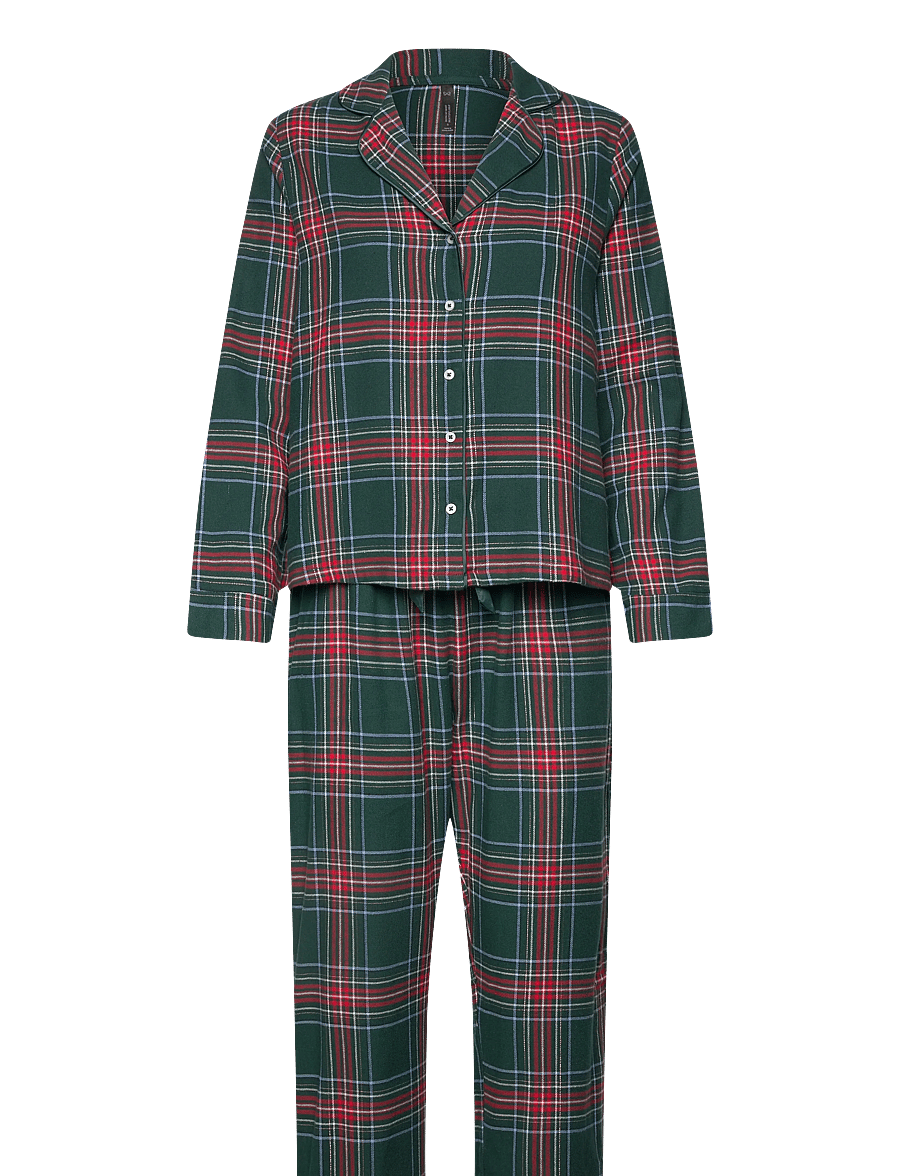 Hunkemöller - PJ LS FLANNEL TWILL CHECK - pyjamas - ponderosa pine - 0