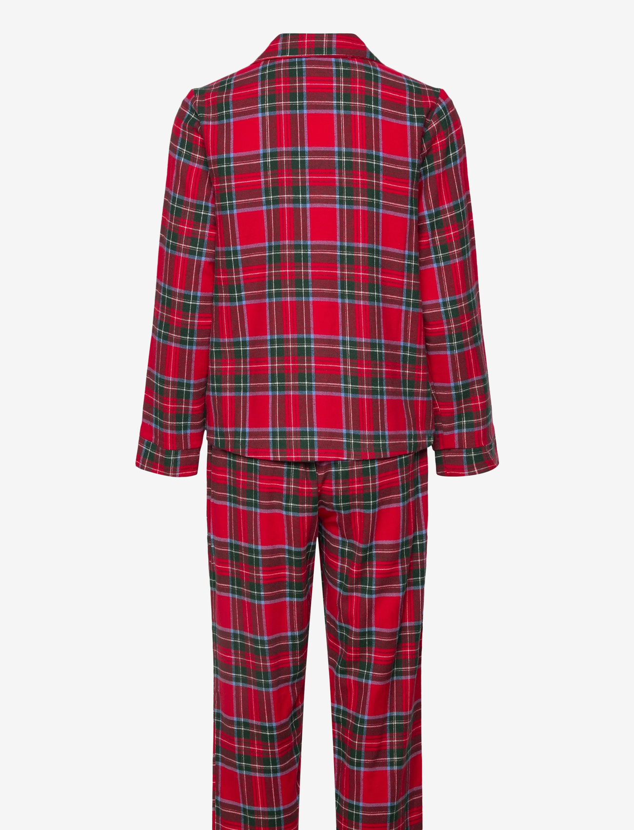 Hunkemöller - PJ LS FLANNEL TWILL CHECK - julpyjamas - salsa - 1