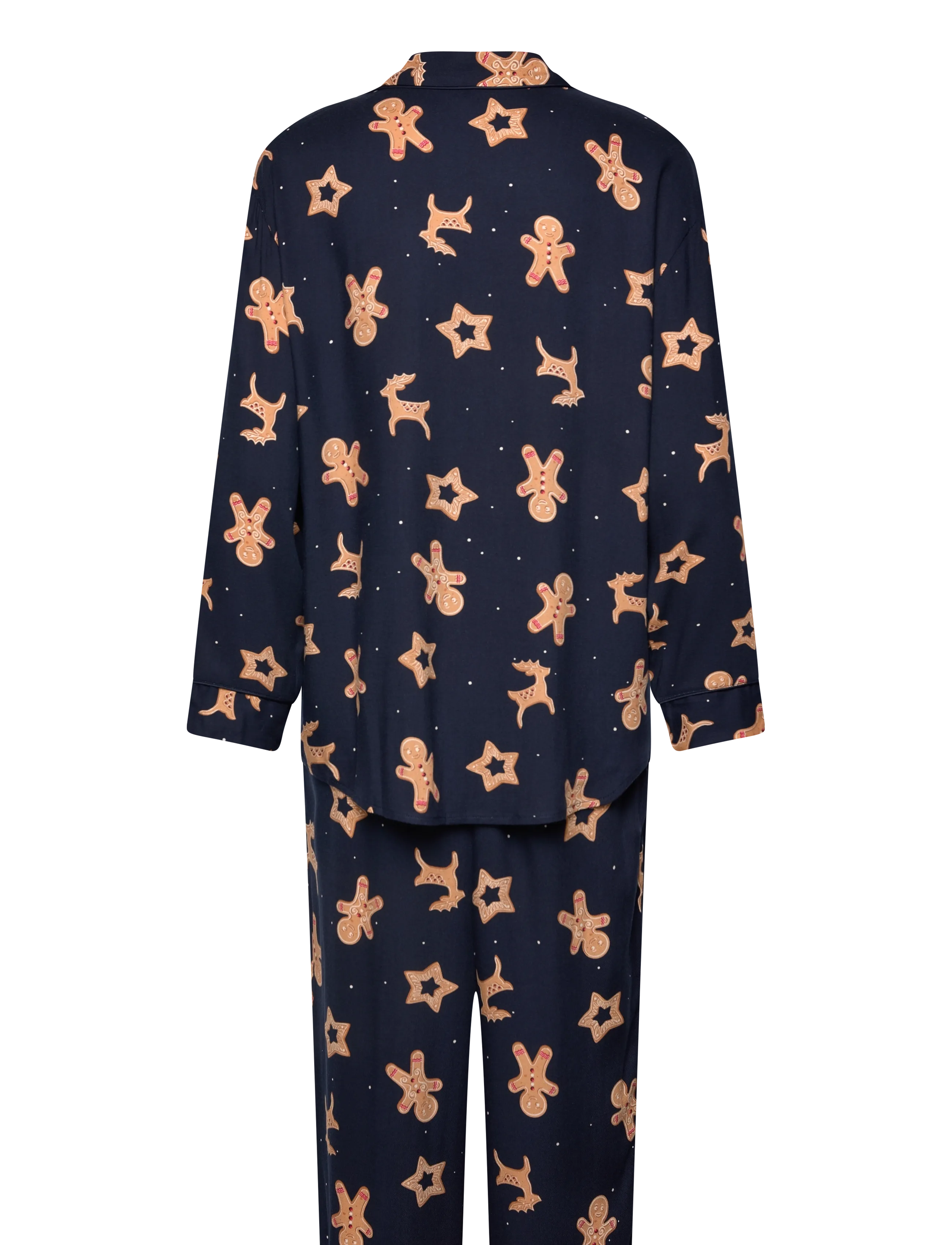 Hunkemöller - PJ LS VIS TWILL GINGER - pyjamas - peacoat - 1