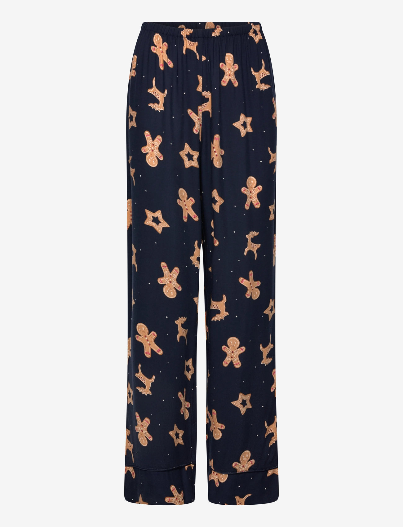 Hunkemöller - PJ LS VIS TWILL GINGER - julpyjamas - peacoat - 2