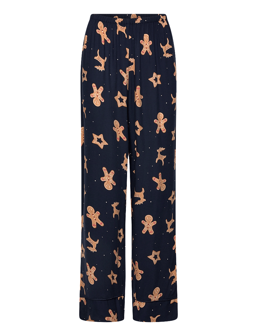 Hunkemöller - PJ LS VIS TWILL GINGER - pyjamas - peacoat - 2