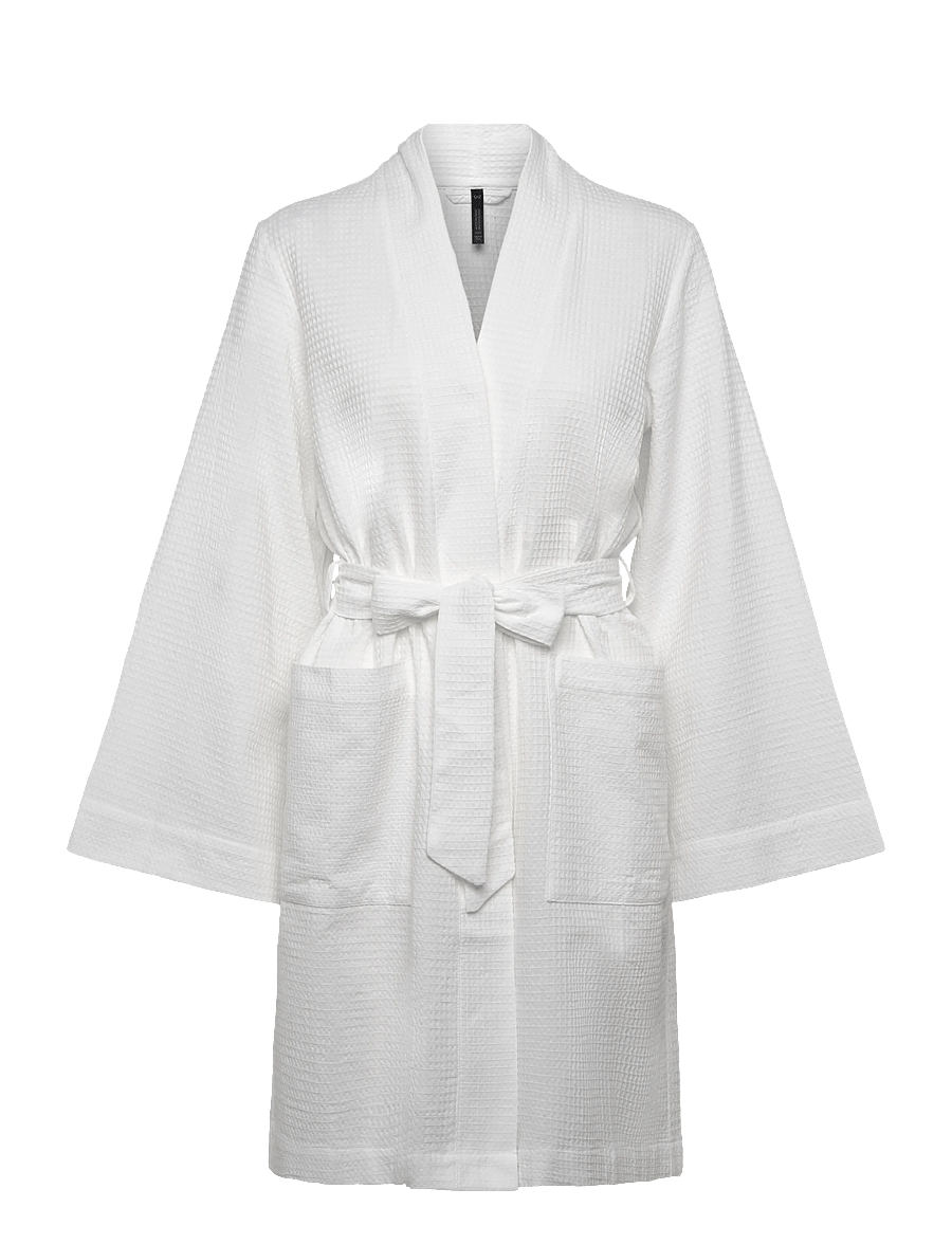 Hunkemöller - KIMONO SHORT WAFFLE - hkm white - 1