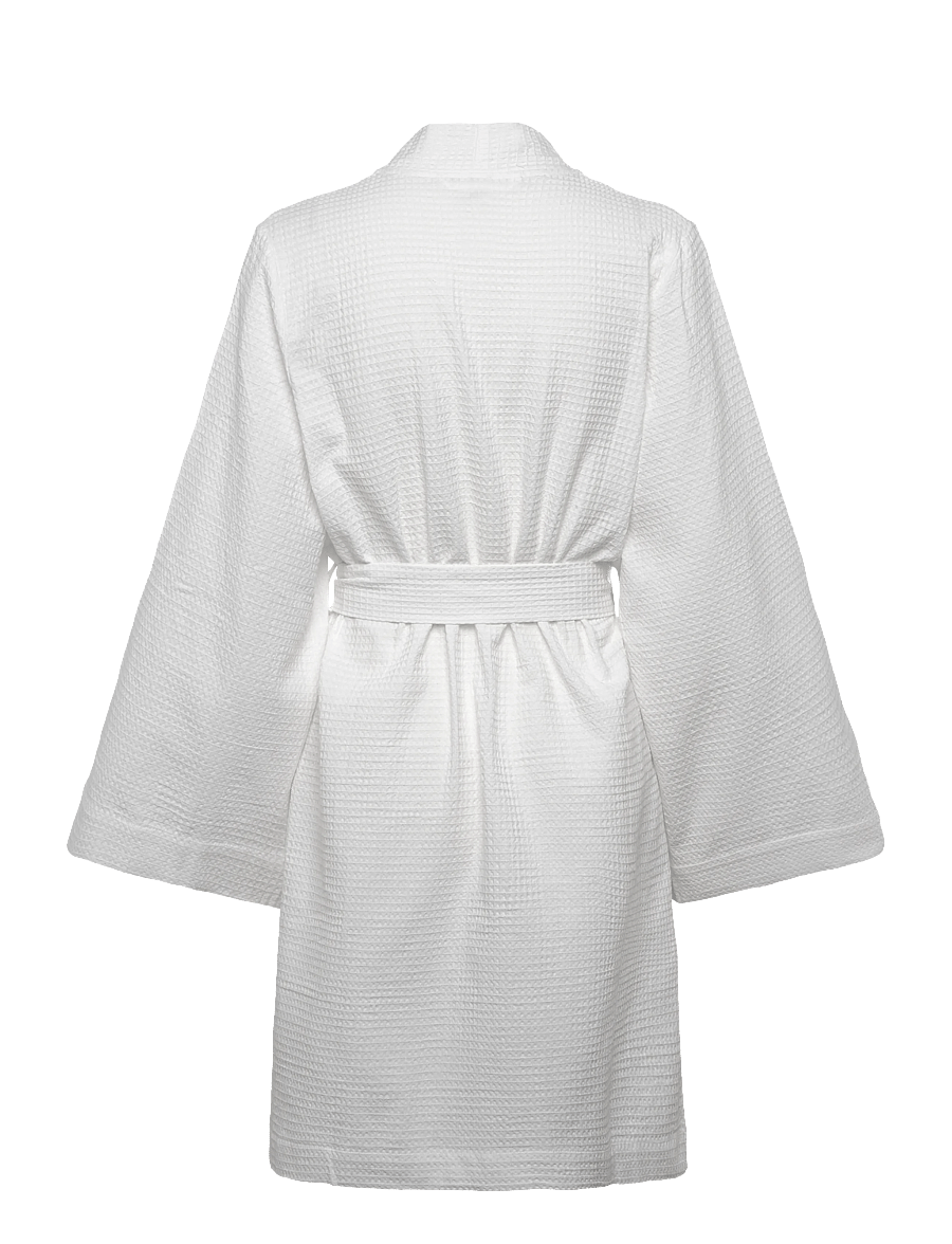 Hunkemöller - KIMONO SHORT WAFFLE - hkm white - 2
