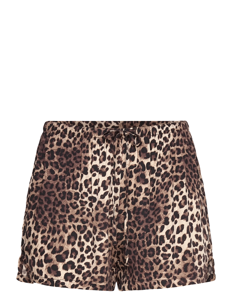 Hunkemöller - SHORT VIS SATIN - shorts - black - 0