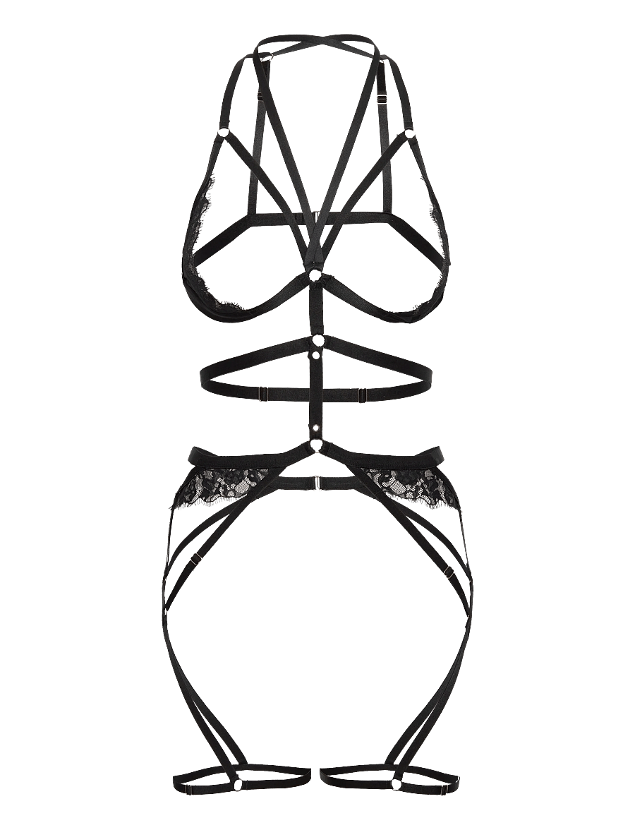 Hunkemöller - Nienke Body Harness - besondere anlässe - caviar - 0
