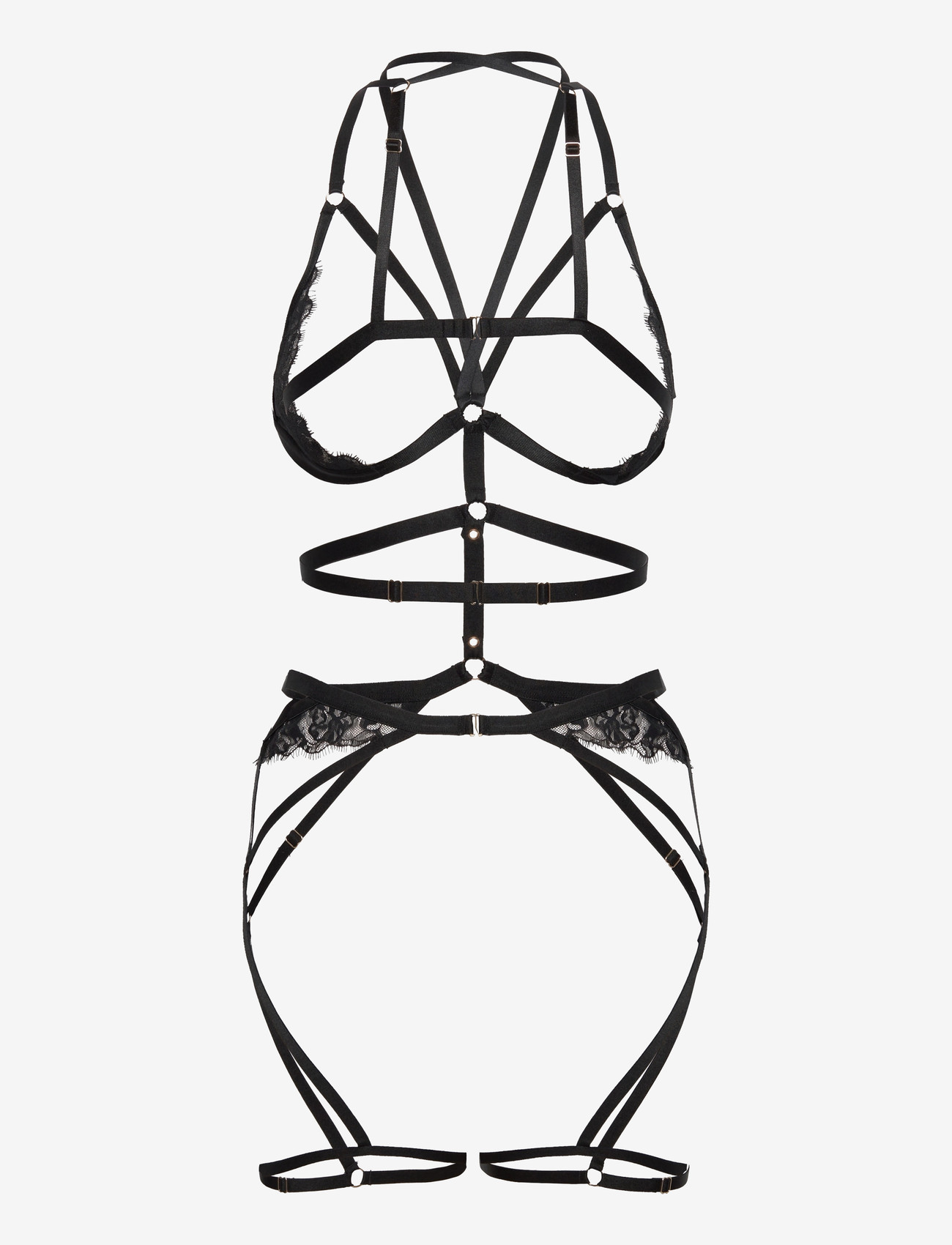 Hunkemöller - Nienke Body Harness - særlige begivenheder - caviar - 1