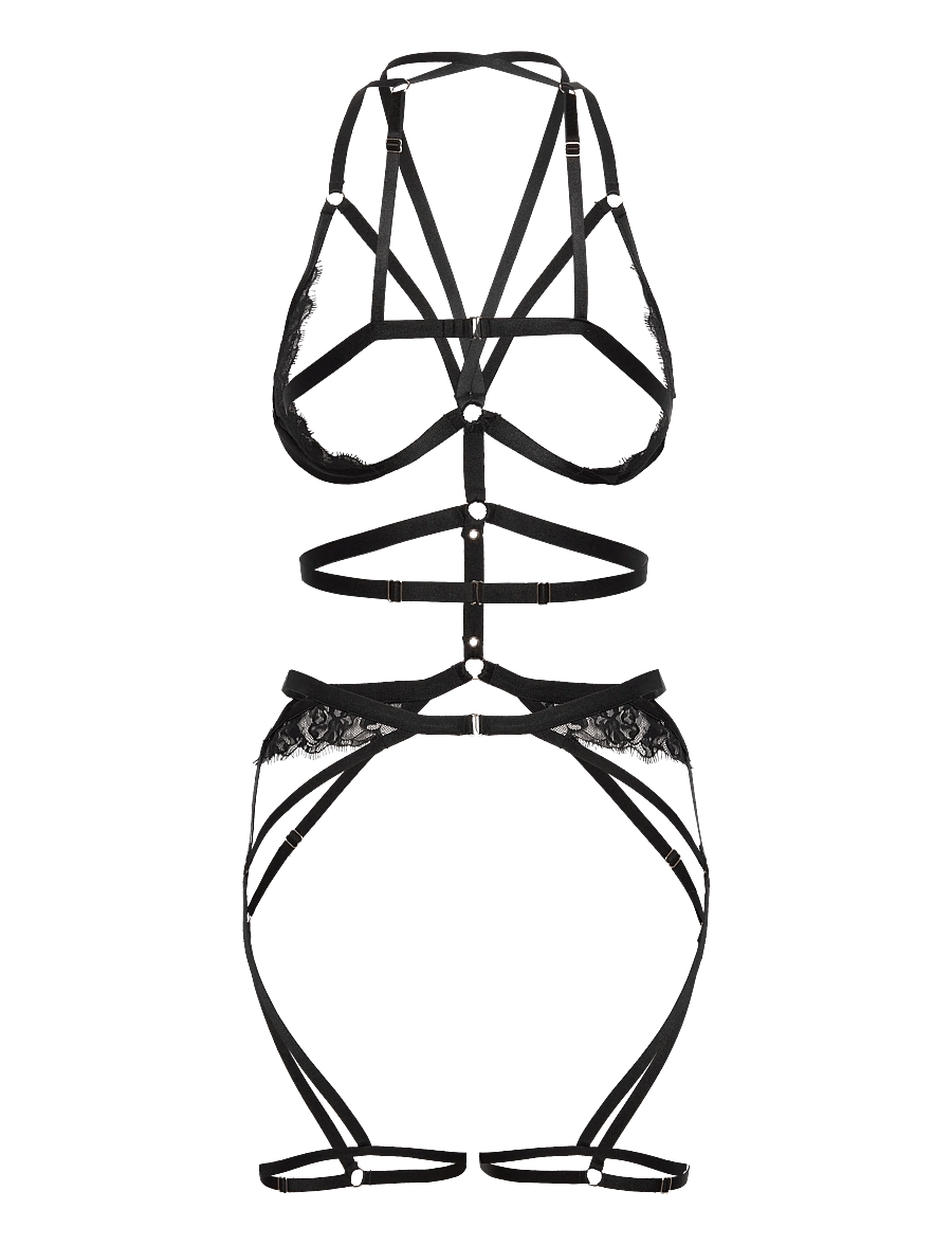 Hunkemöller - Nienke Body Harness - besondere anlässe - caviar - 1