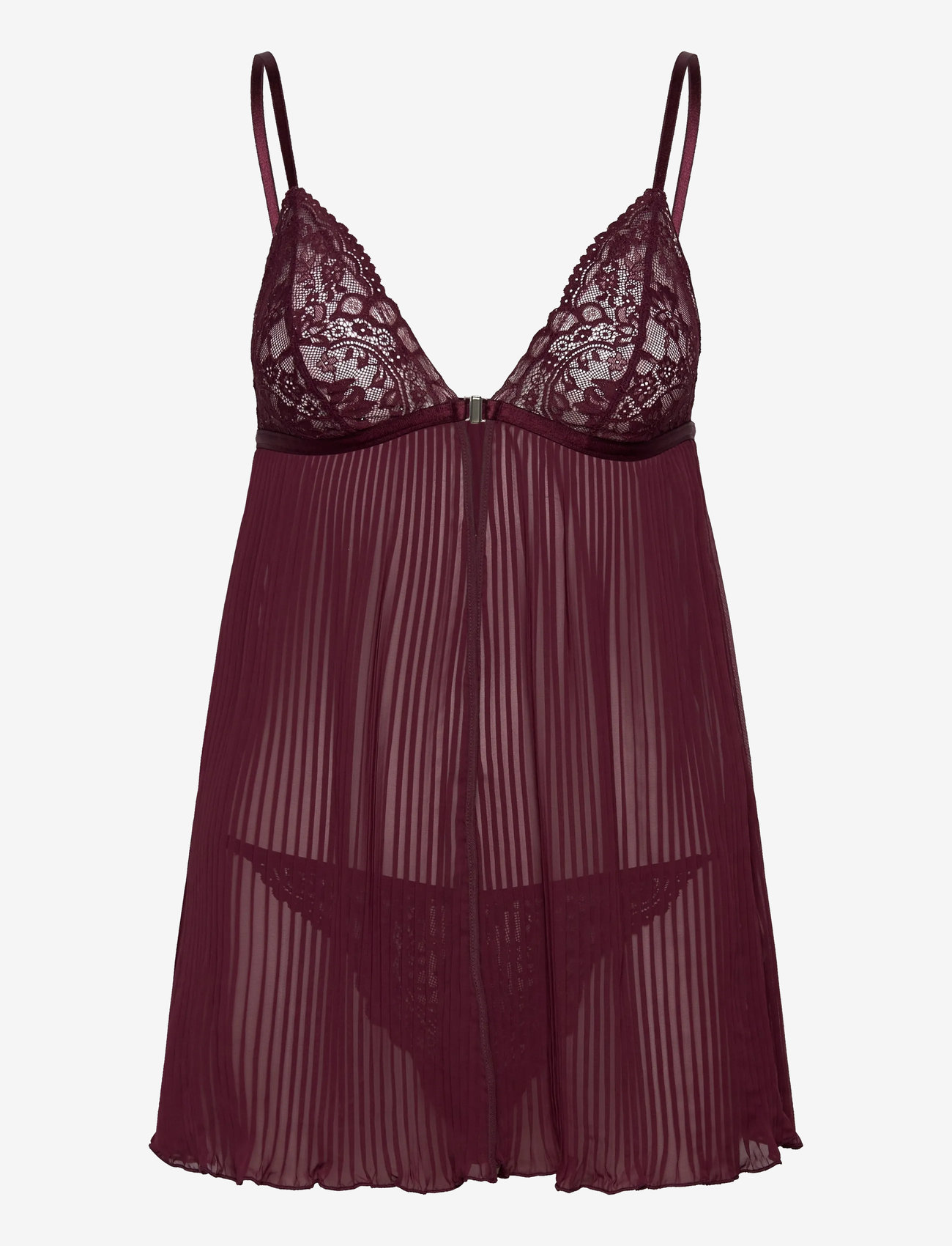 Hunkemöller - ISADORA BABYDOLL SET - zinfandel - 0