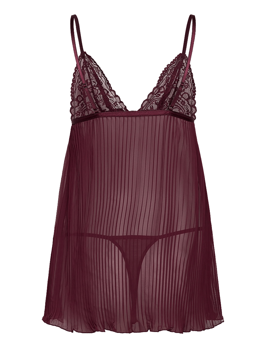 Hunkemöller - ISADORA BABYDOLL SET - zinfandel - 1