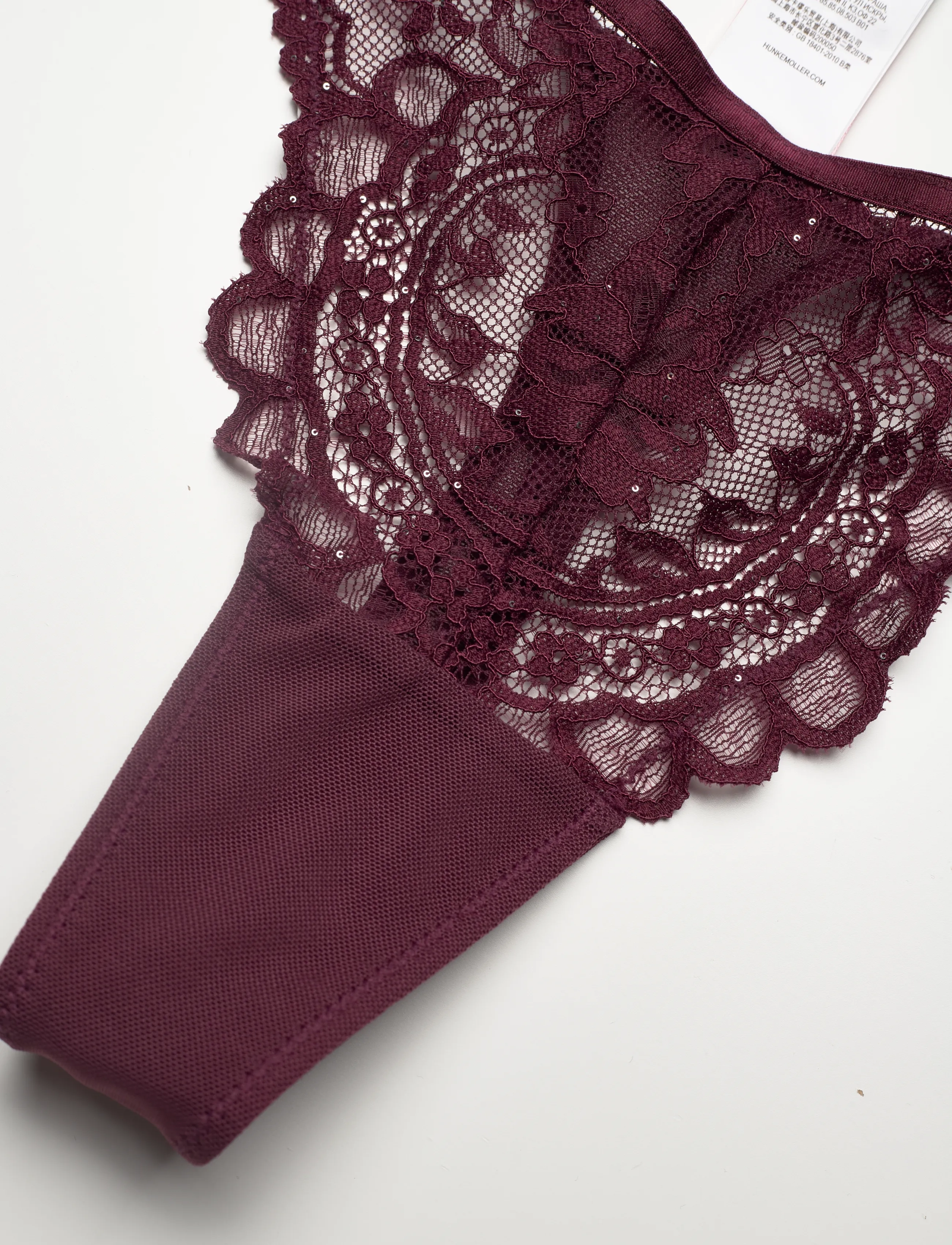 Hunkemöller - ISADORA BABYDOLL SET - zinfandel - 4