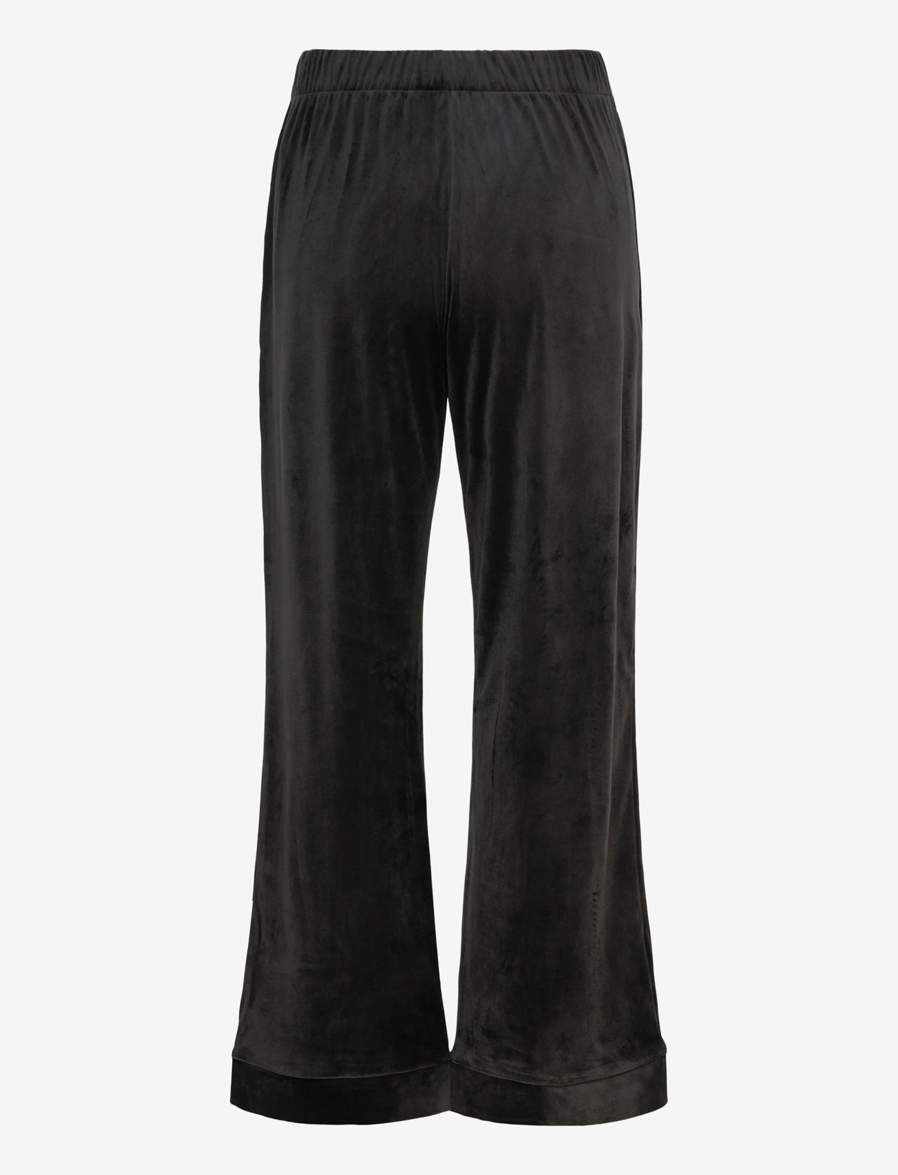 Hunkemöller - PANT VELOURS PIPING - pyjamahose - black - 1